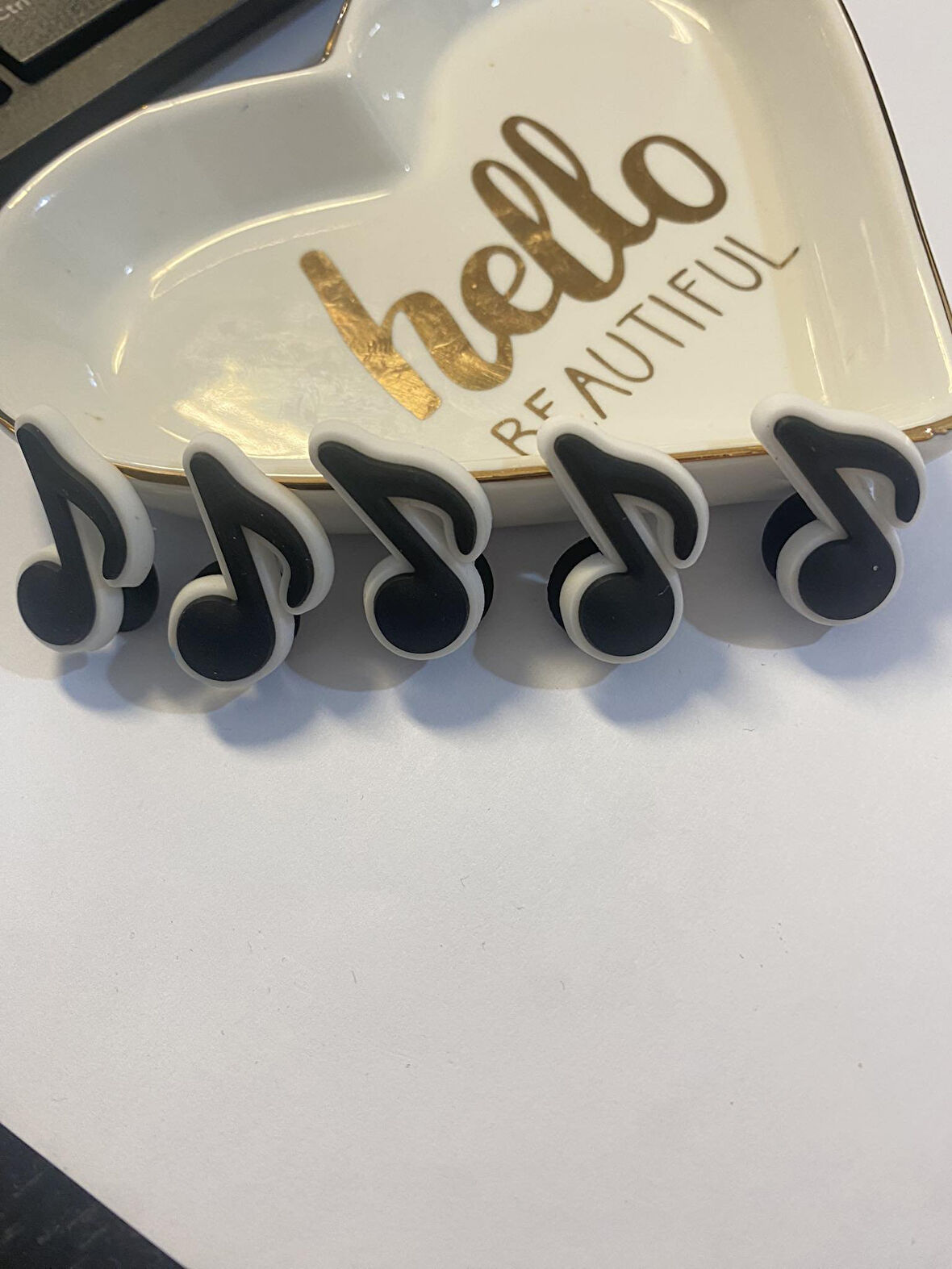 Nota Müzik Terlik Süsü Terlik Crocks Jibbitz 5 li set