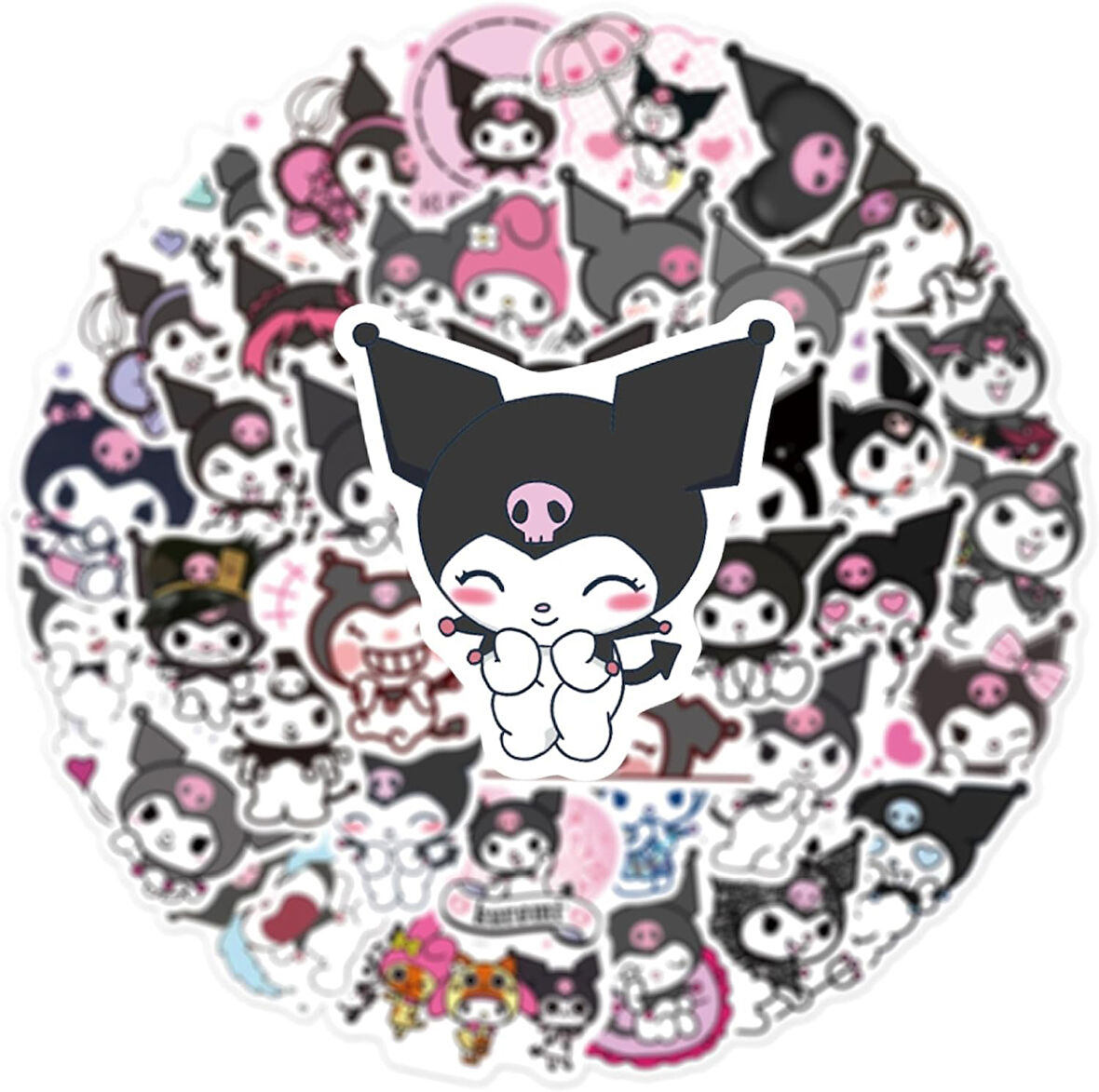 Kuromi Sticker Etiket Seti 25 Adet Karışık Seçim 1771