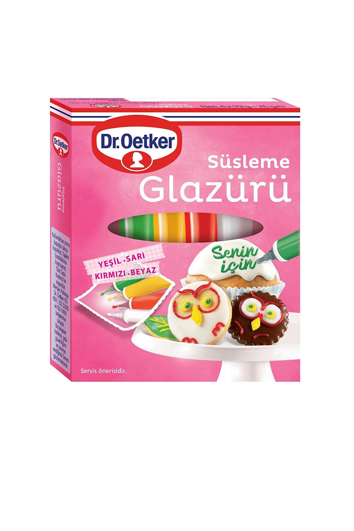 Dr. Oetker Süsleme Glazürü 4 Renk