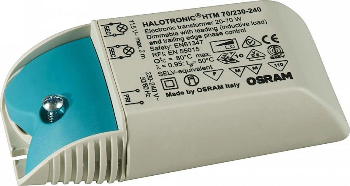 HALOTRONİC HTM 70 /230-240V DİMLİ ELEKTRONİK TRAFO 20-70W