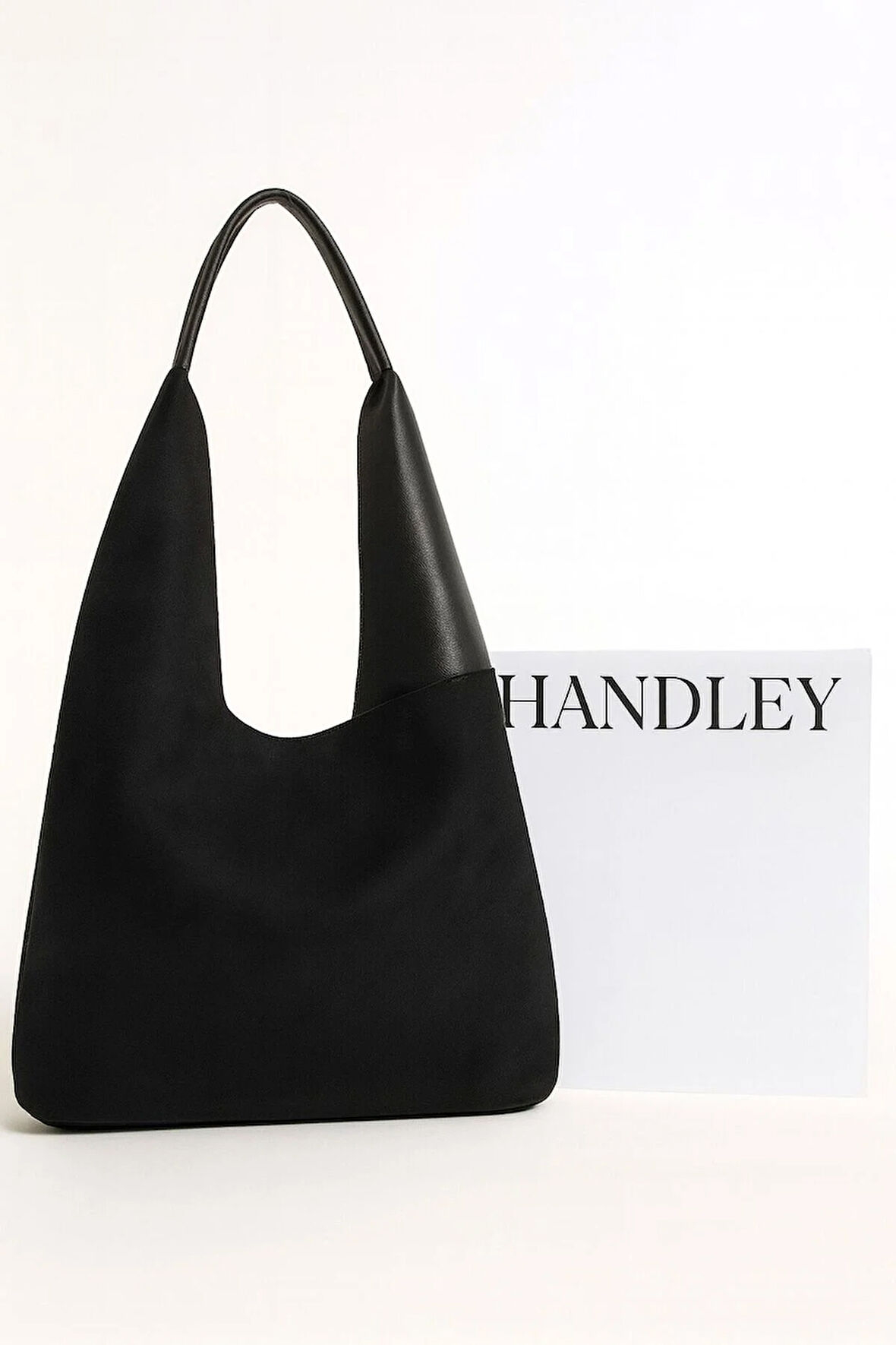 Minimalist Süet Tote Çanta – Şık Vegan Deri Omuz ve El Çantası