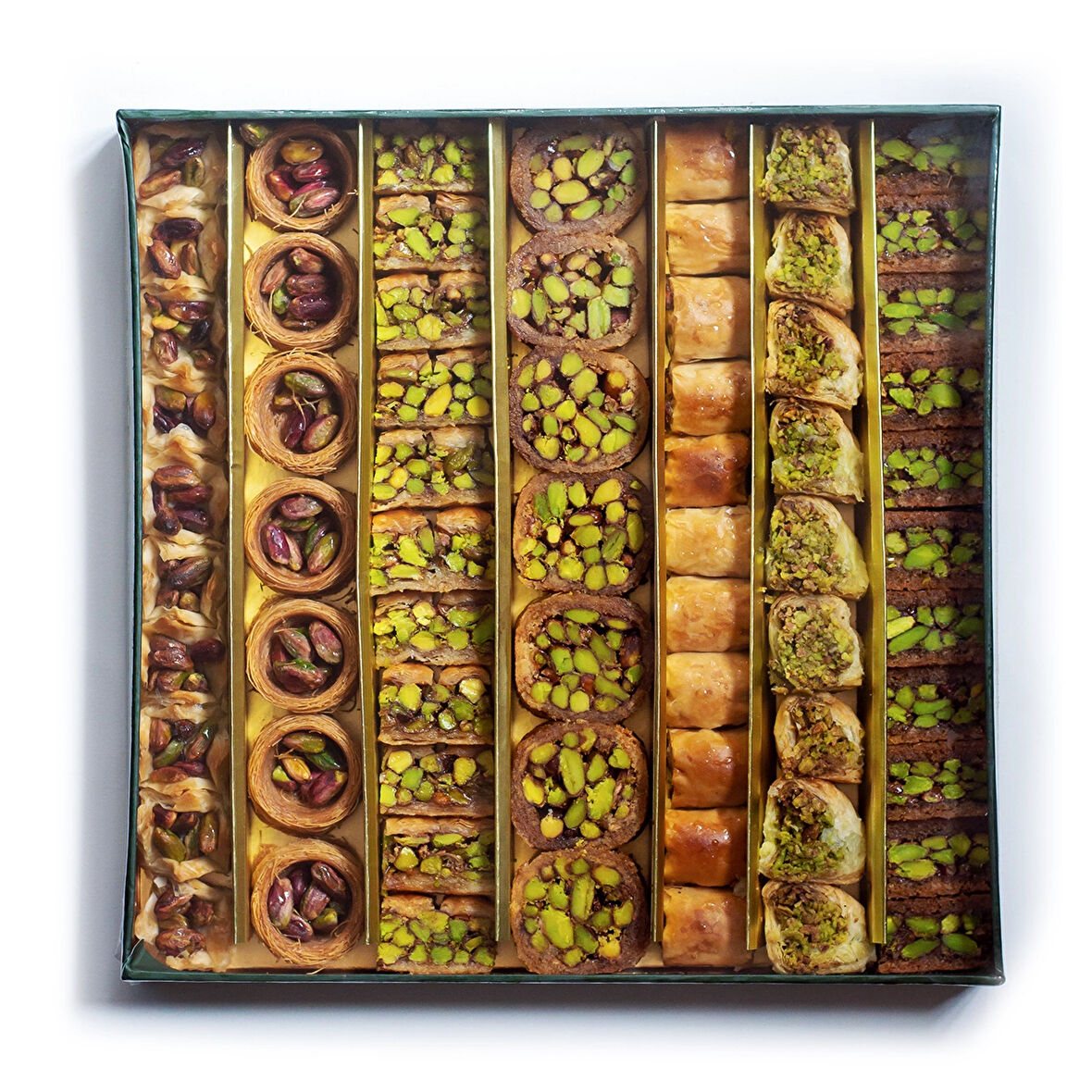 Antep Fıstıklı Kadayıflı Karışık Baklava Kutusu 800 G