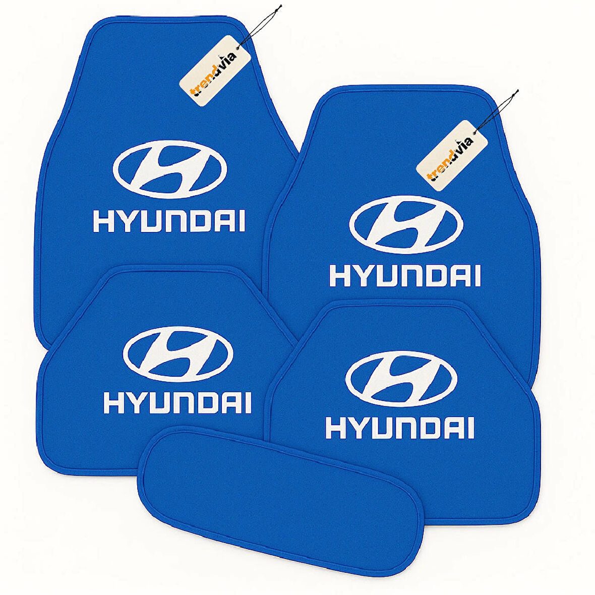 Mavi Renk Hyundai Logolu Araç Halı Paspas Takımı 5 Parça – Şık, Dayanıklı ve Kolay Temizlenebilir
