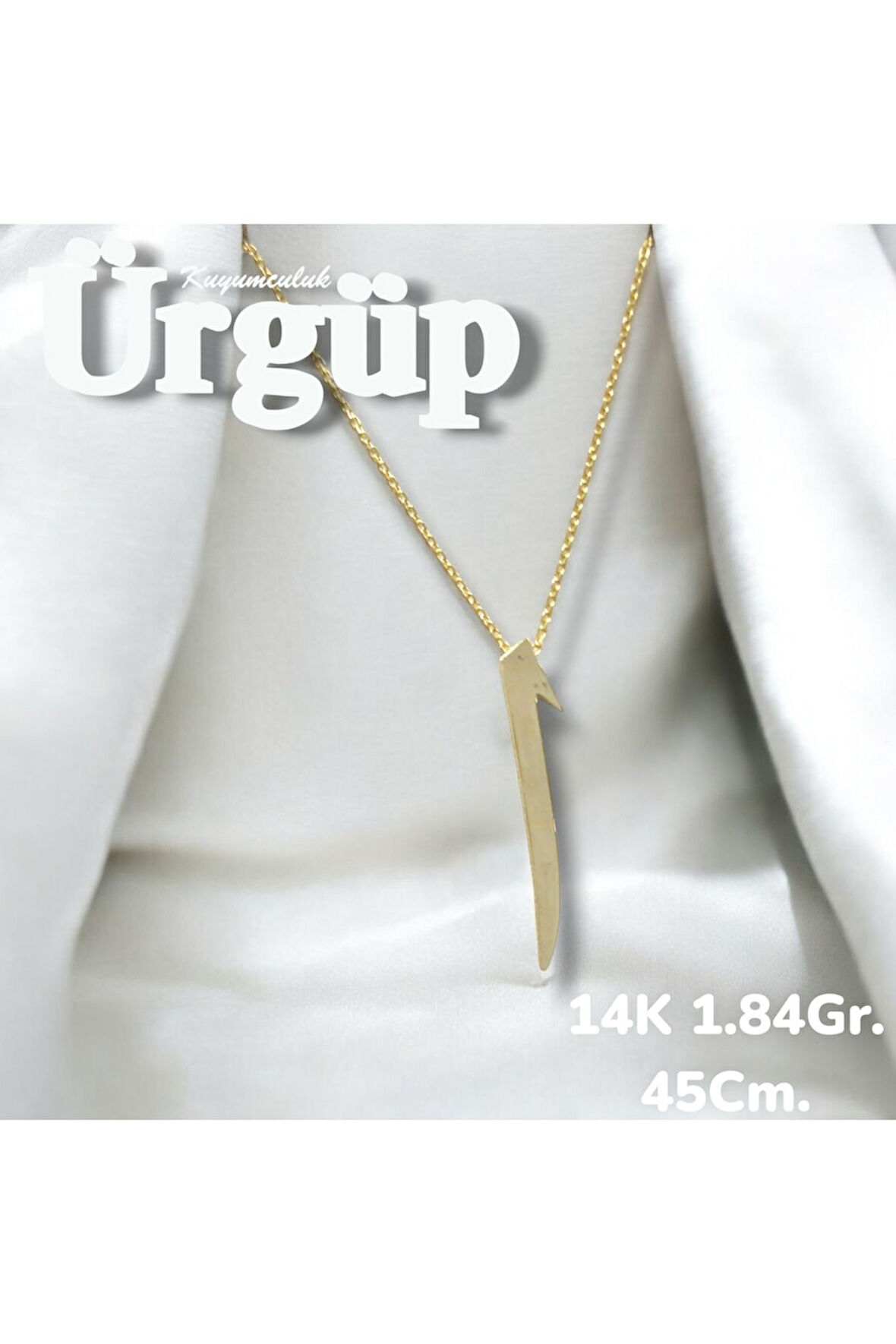 14AYAR 1.84Gram Altın Elif Kolye