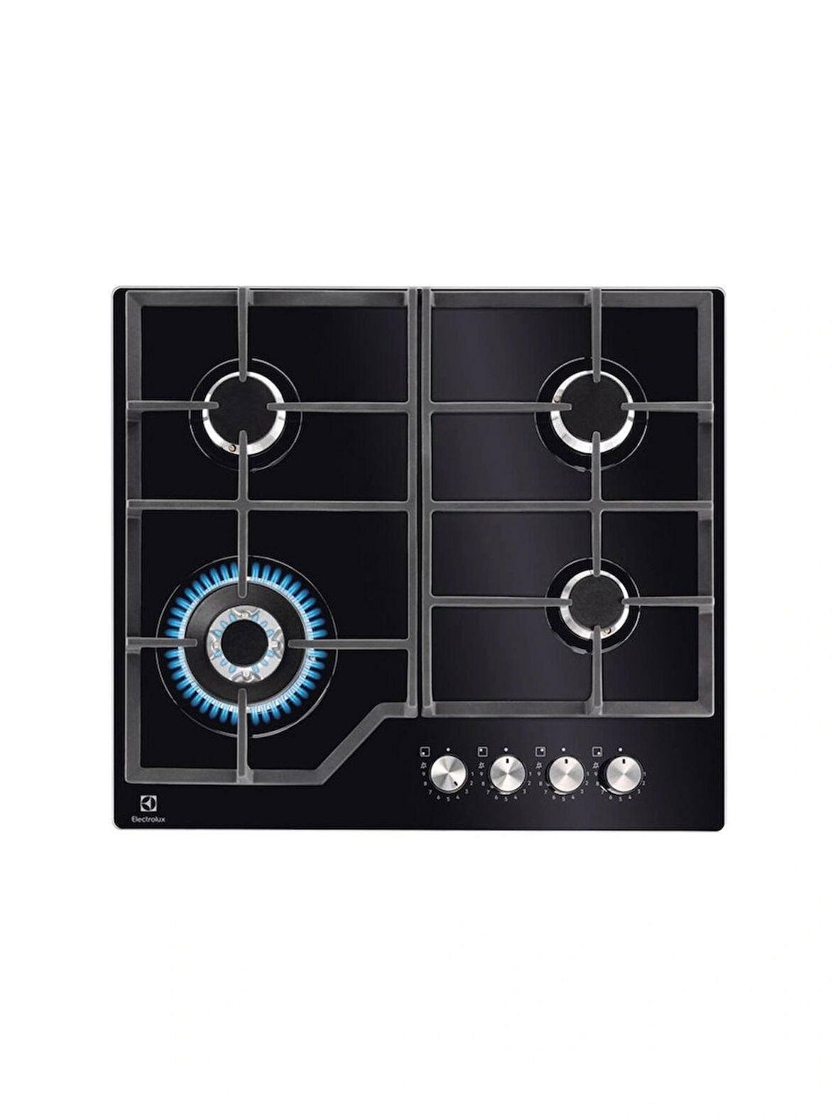 Electrolux KGG64362K Wok Gözlü Siyah Cam Ankastre Ocak