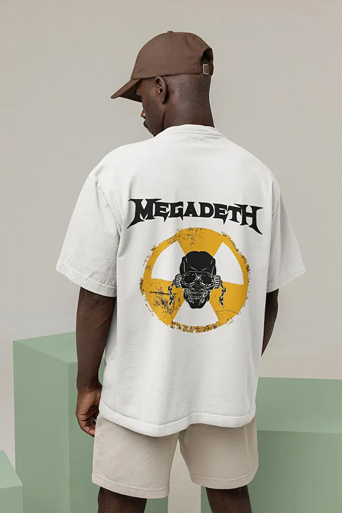Müzik Grubu Megadeth Baskılı Unisex Oversize Rock Metal Tişört