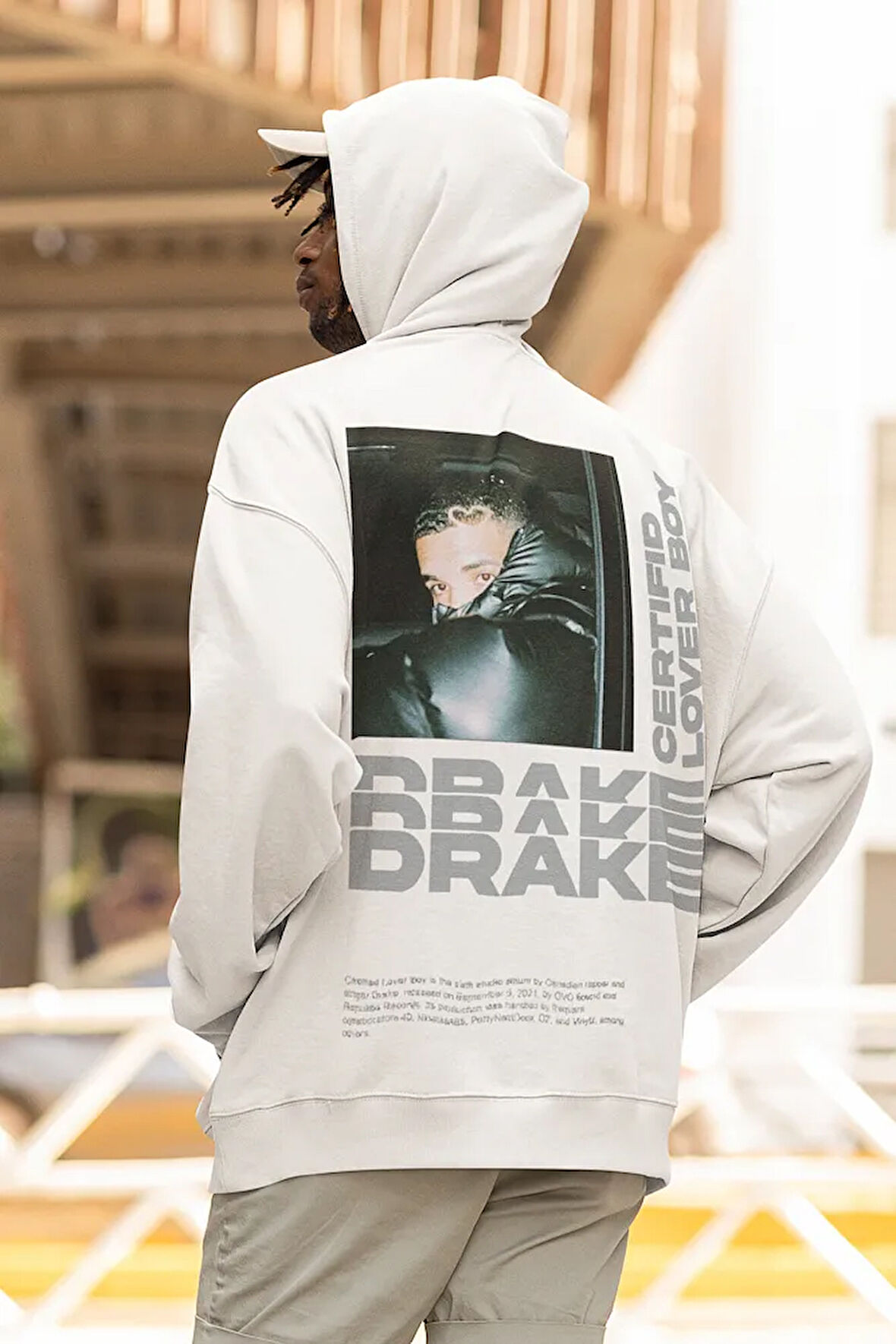Drake Rapper Baskılı Unisex Oversize Şarkıcı Hoodie
