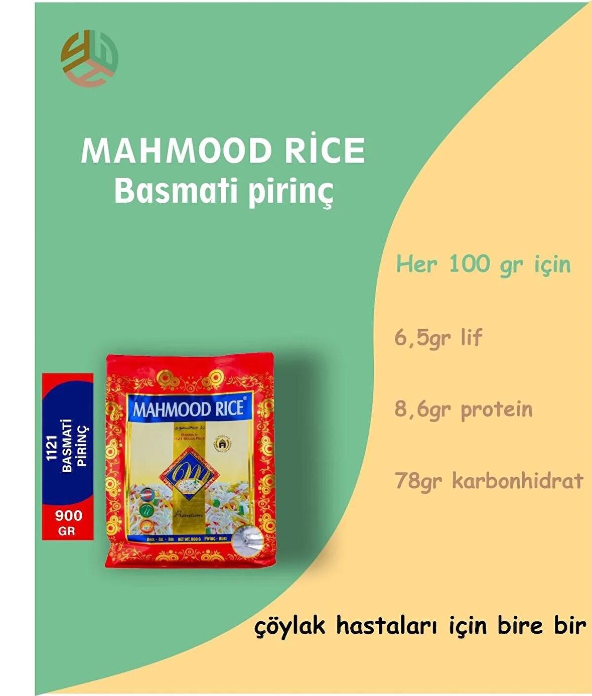 Mahmood Rice Basmati Pirinç 20 x 900 G