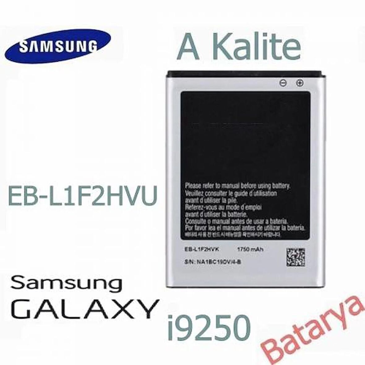 Samsung i9250 Batarya Samsung Galaxy Nexus SM-i9250 Uyumlu Batarya