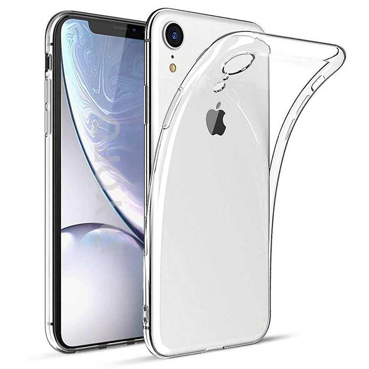 Apple iPhone XR 6.1 Kılıf Şeffaf İnce Esnek Silikon Kılıf Zipax-Süper