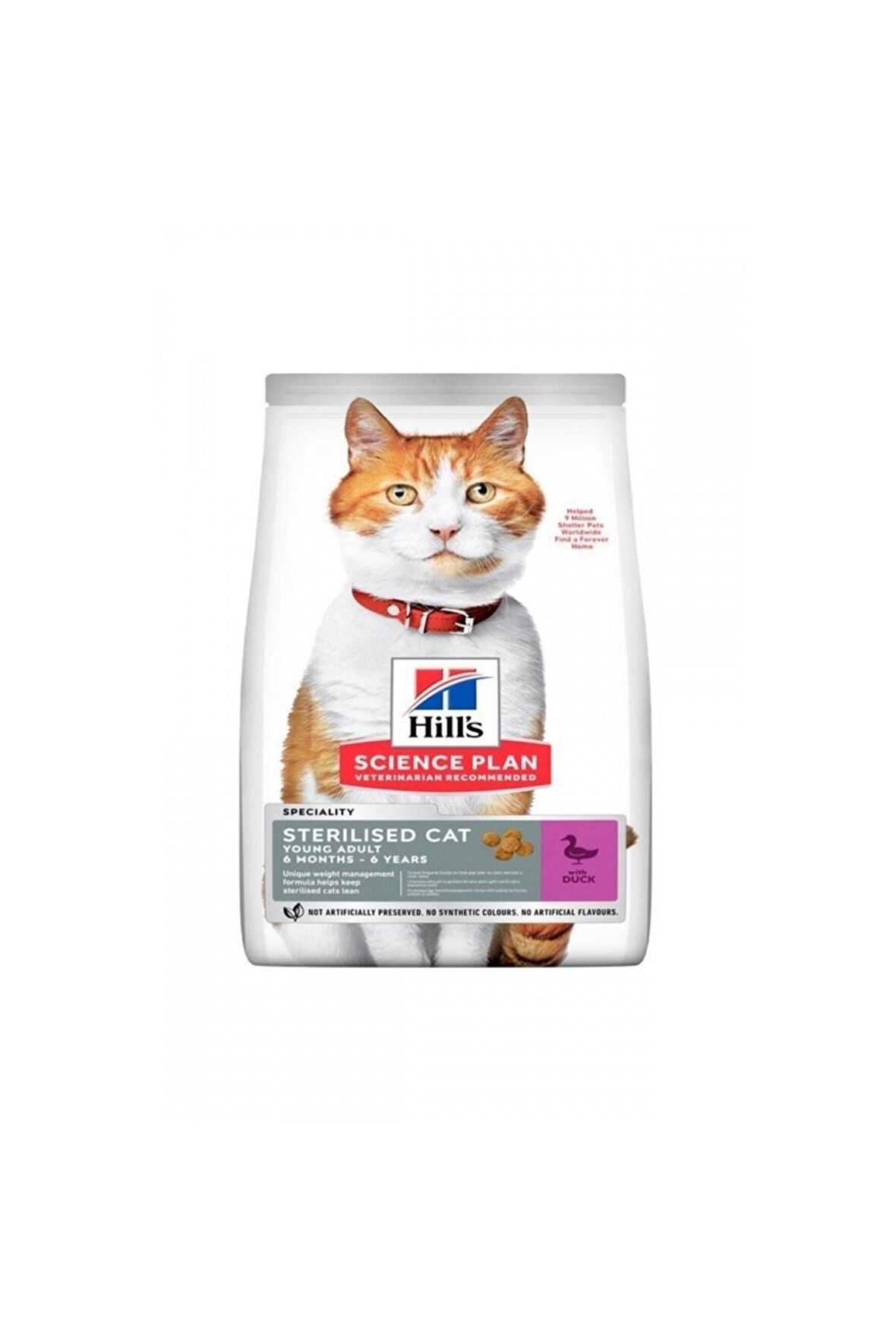 Hill's Sterilised Kısırlaştırılmış Ördekli Kedi Maması 3 Kg