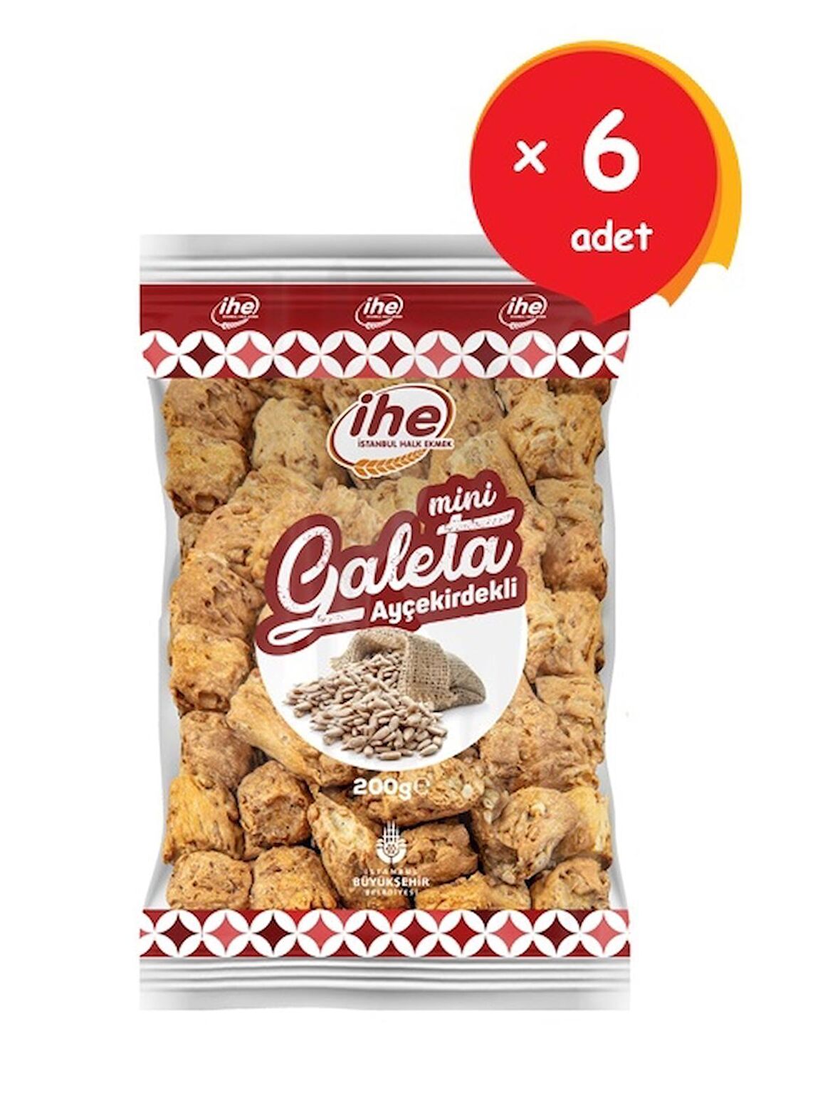 İhe Ayçekirdekli Galeta 200 G (6 Adet)