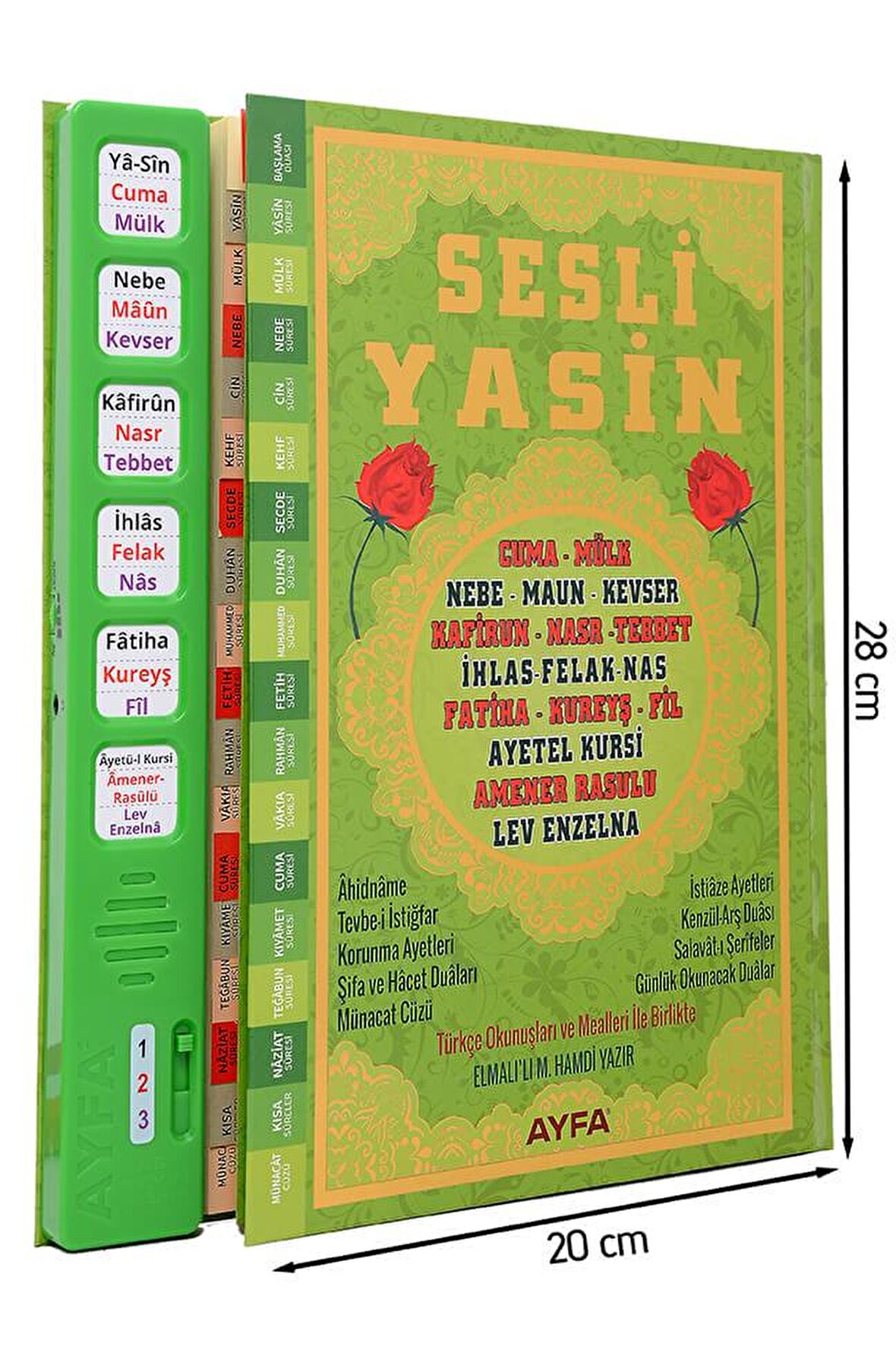 Sesli Yasini Şerif - Rahle Boy - 224 Sayfa - Yeşil Renkli - Ayfa Yayınevi