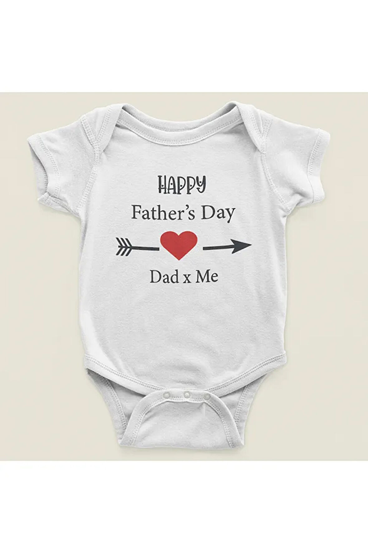 Tasarım Babalar Günü Yazılı Pamuklu Yumuşak Unisex Çıtçıtlı Body Zıbın
