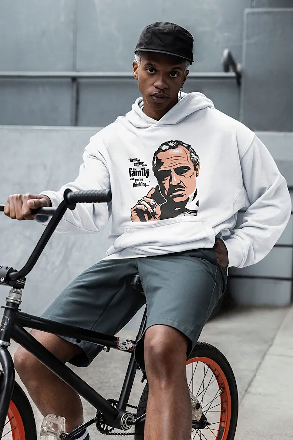 Godfather Film Baskılı Unisex Oversize Family Hoodie