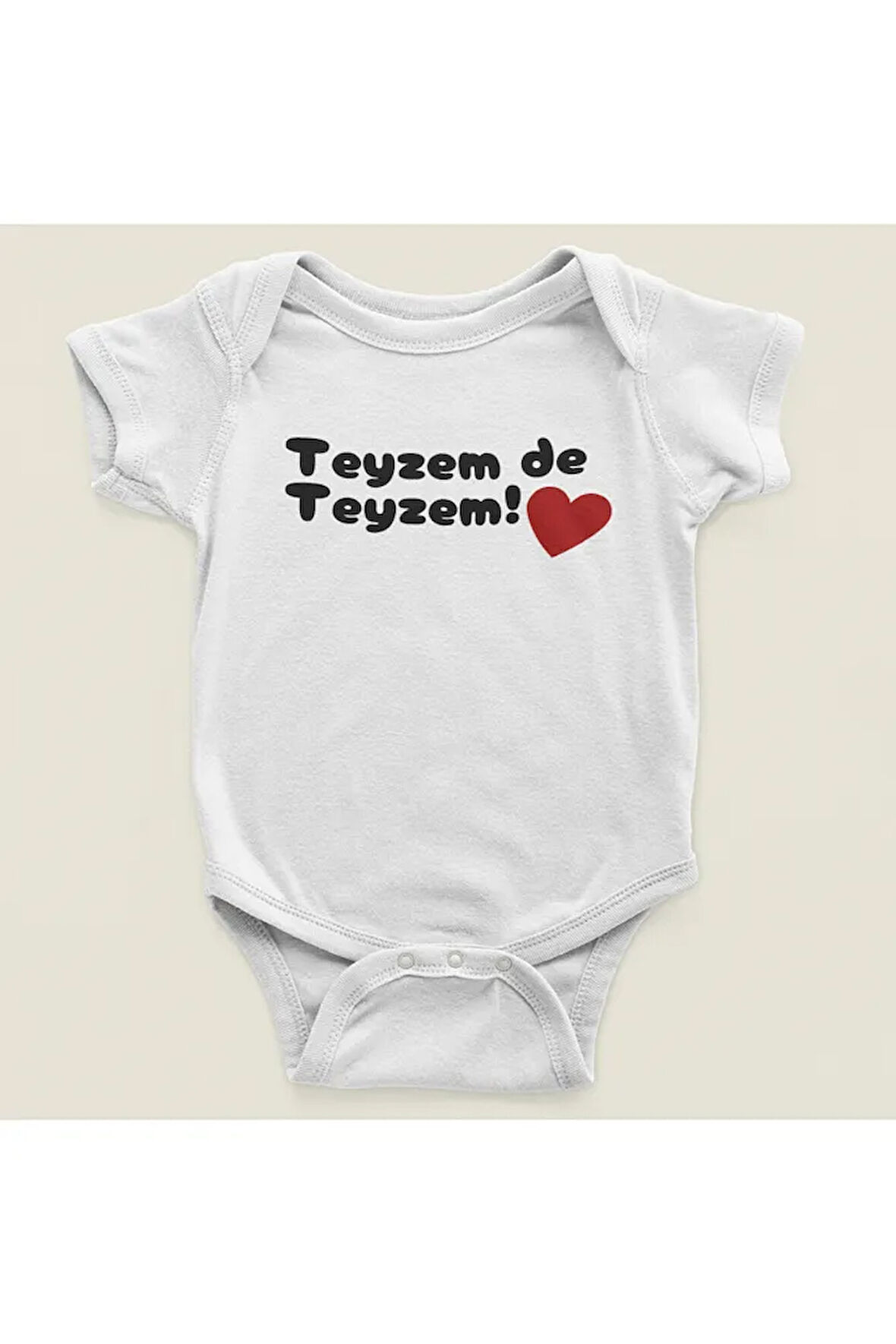 Teyzem'de Teyzem ! Yazılı Pamuklu Yumuşak Unisex Çıtçıtlı Body Zıbın