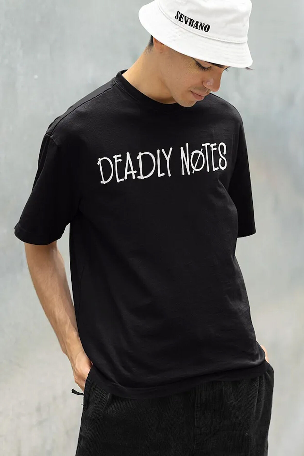 Dizi İsmi Deadly Notes Yazılı Unisex Tişört, Oversize Anime Tişört