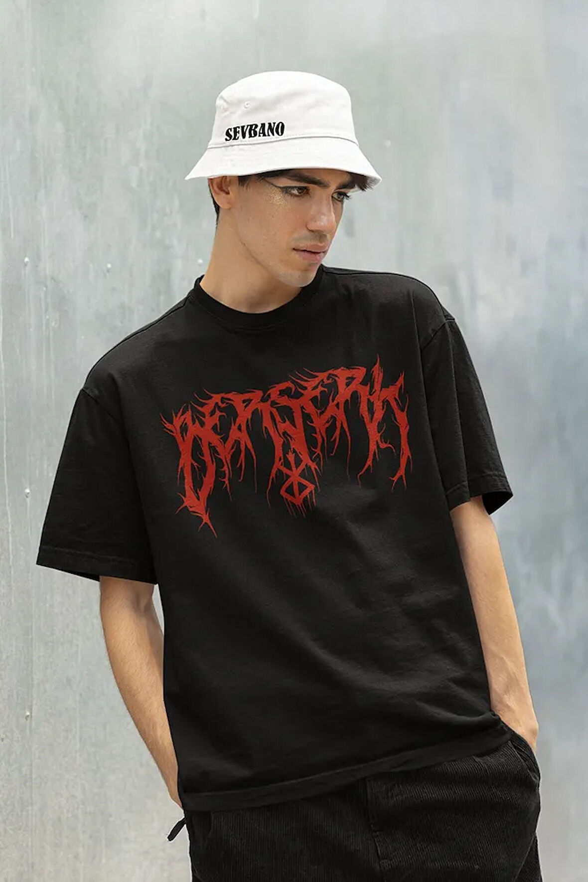 Anime Berserk Dizi Baskılı Unisex Oversize Tişört