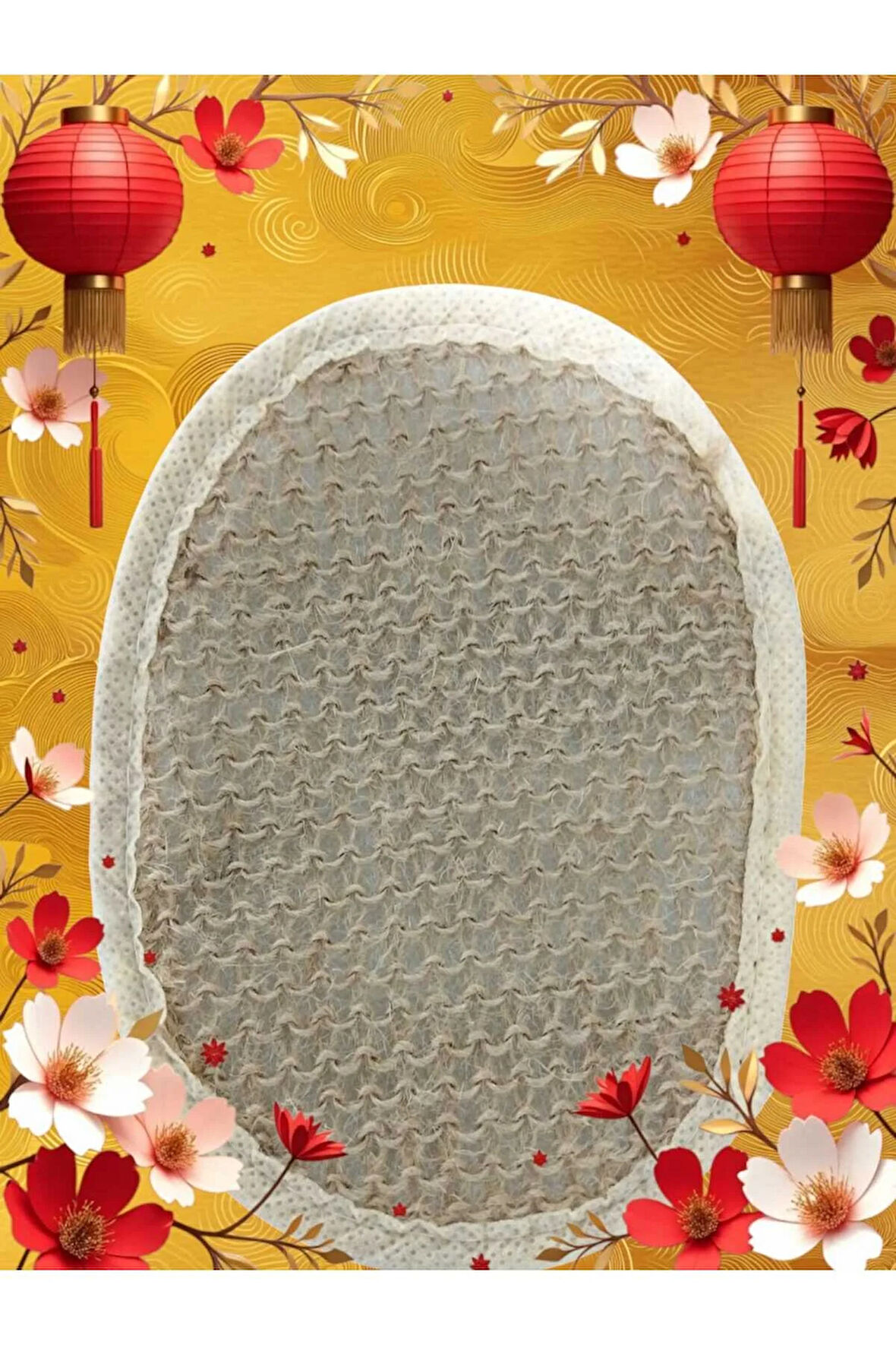 6 Adet Doğal Jüt Ip Banyo Lifi | El Yapımı Lif | Hamam, Spa, Otel Ve Ev Kullanımı Bez Poset