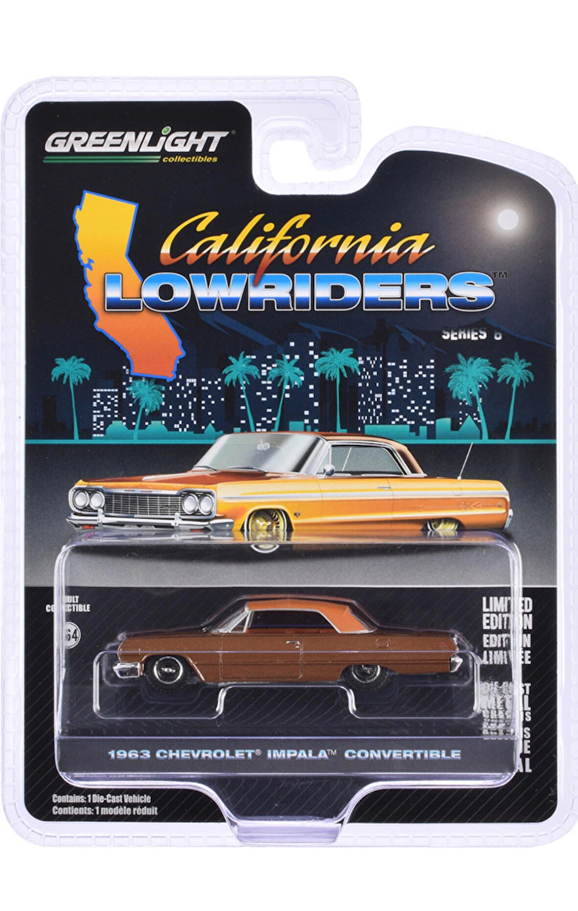 Greenlight - 1963 Chevrolet Impala Convertible (California Lowriders Series 6)