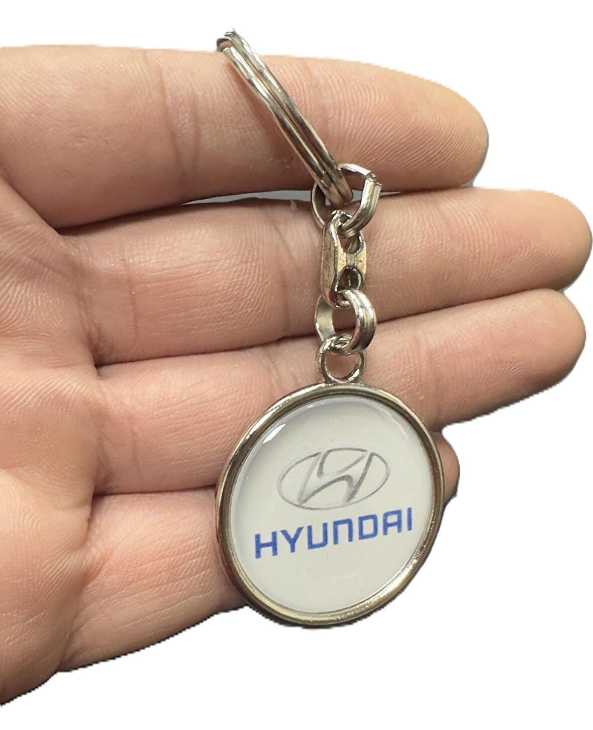 Hyundai Damla Logolu Metal Anahtarlık Çift Yönlü (1 ADET)