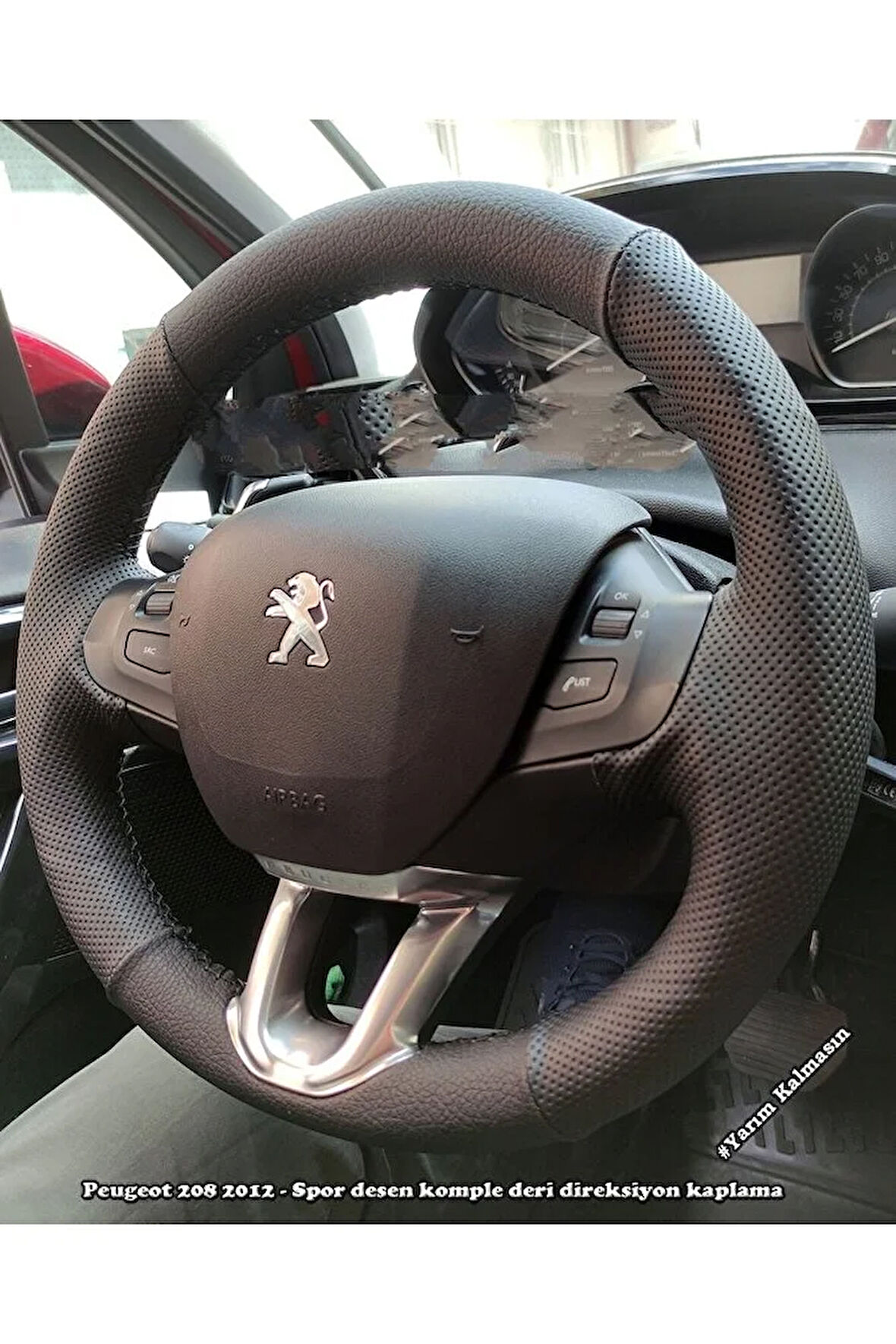 Peugeot 208 2012 Araca Özel Direksiyon Kılıfı