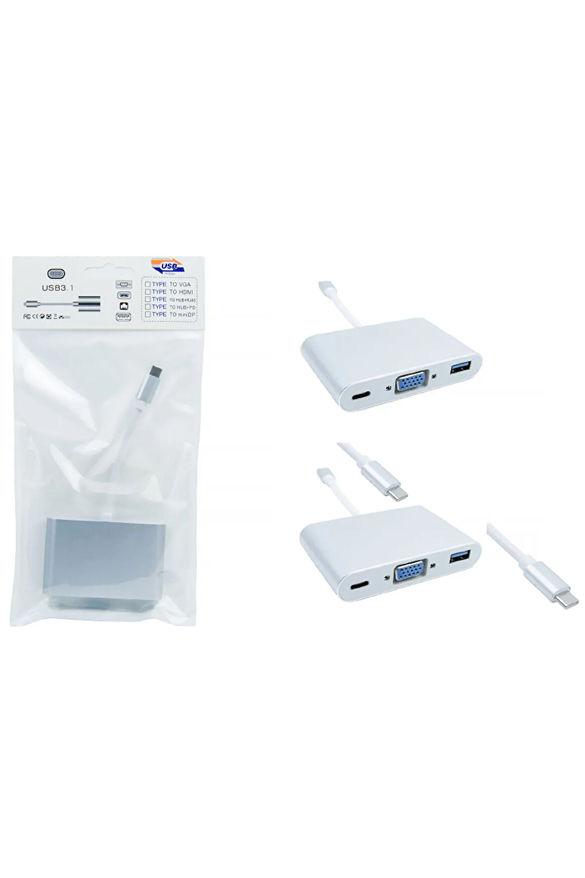 TYPE-C TO VGA USB PD 3.0