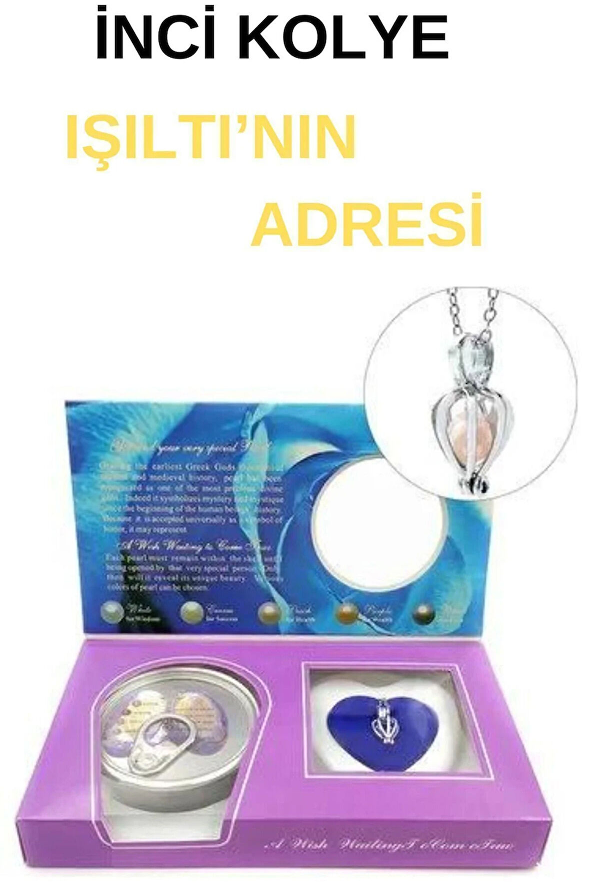 inci kolye İstiridye içinde gercek inci kolye