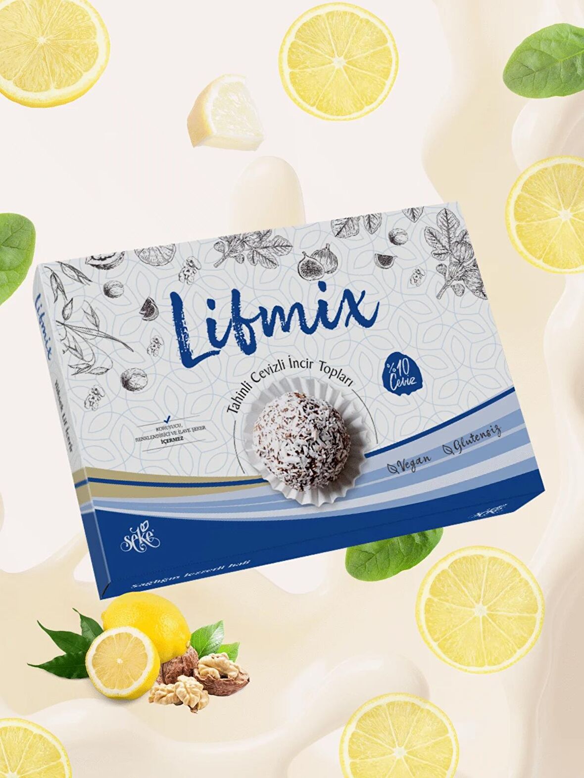 Lifmix - Tahinli Cevizli Incir Topları Net 215 G