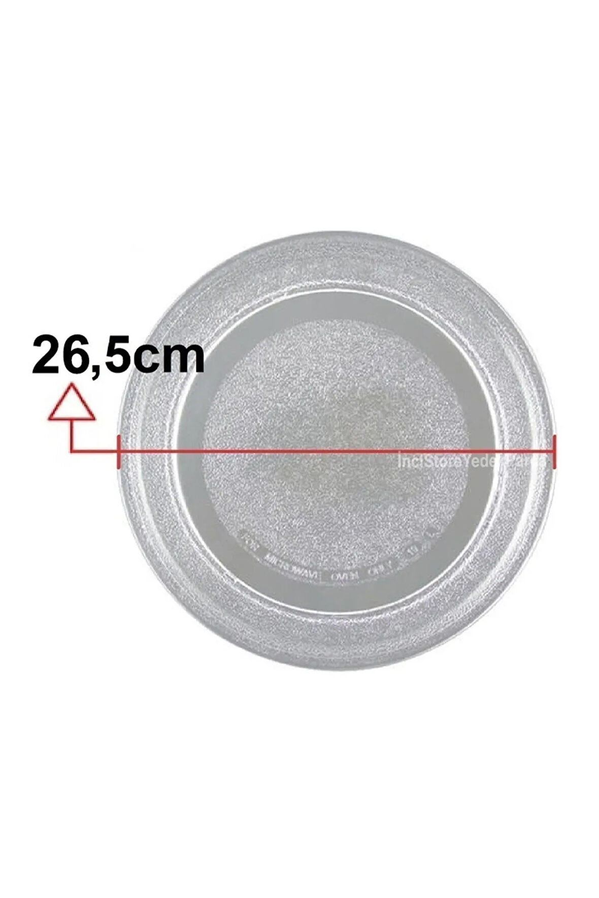 BMD 211 DS SOLO Mikrodalga Fırın Cam Tepsi Düz Tabak Çap 265 mm 26,5 cm 9178037879
