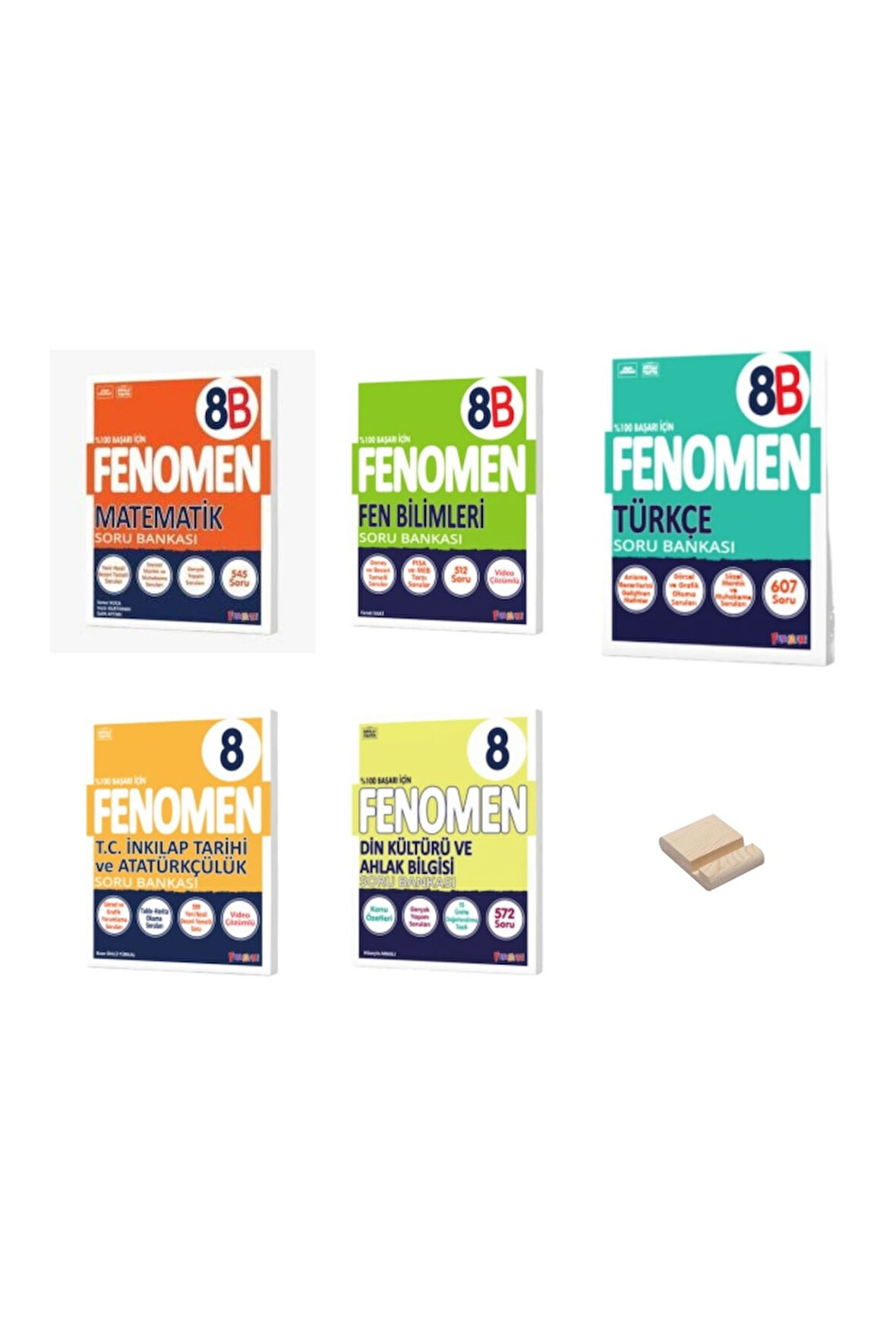 LGS 8. Sınıf B Serisi Matematik Fen Türkçe İnkılap ve Soru Bankaları 5 Kitap