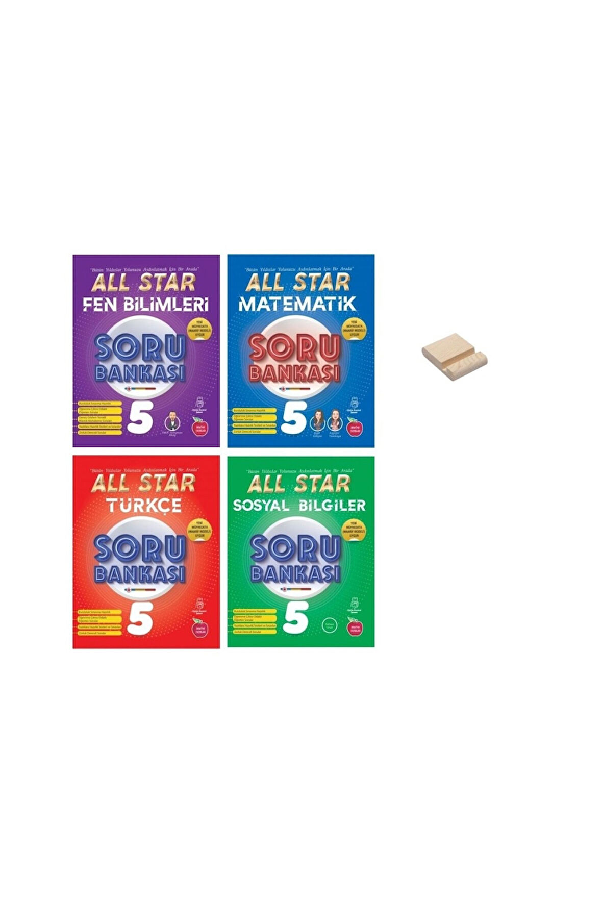 5. Sınıf All Star Matematik Fen Türkçe ve Sosyal 4lü Set Soru Bankası