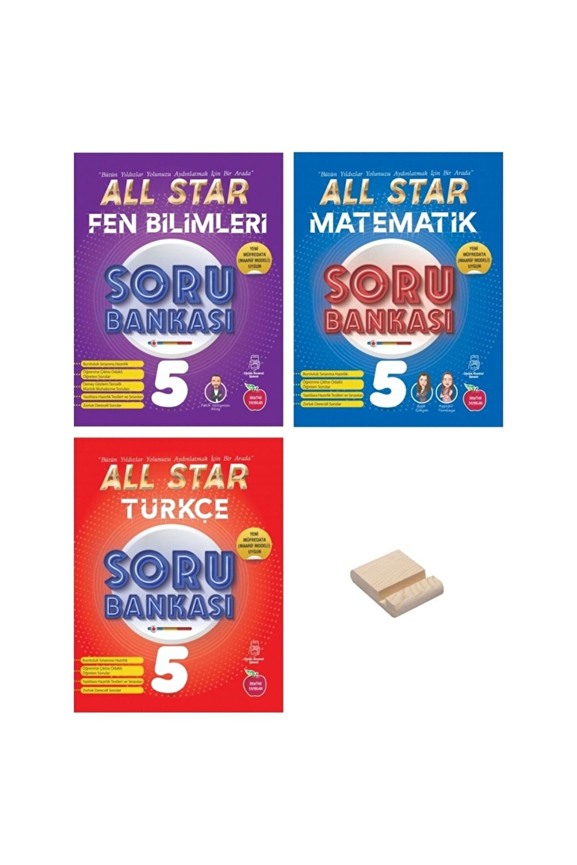 5. Sınıf All Star Matematik Fen Bilimleri ve Türkçe 3lü Set Soru Bankası