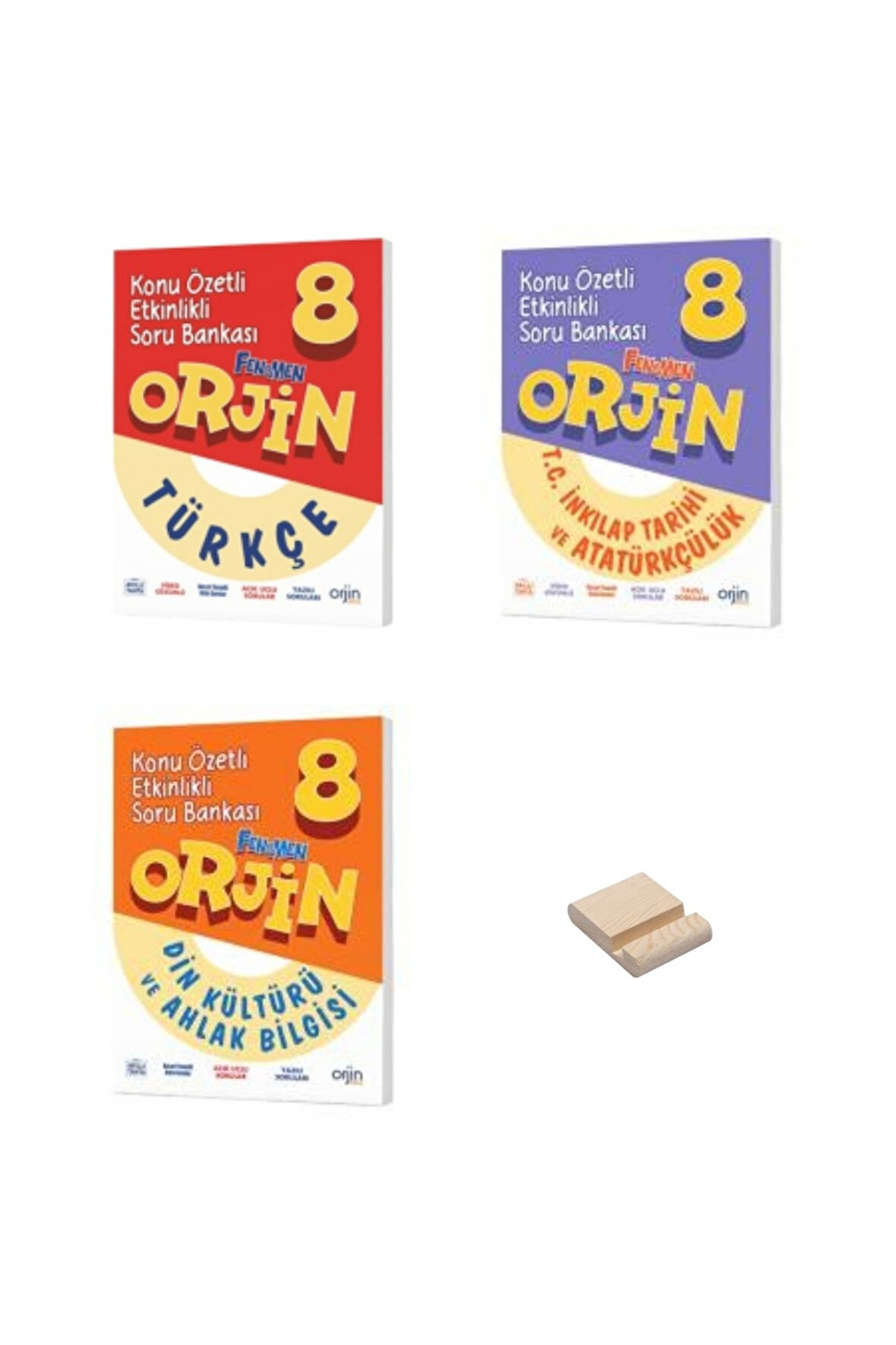 Orjin LGS 8. Sınıf Türkçe İnkılap ve Din Etkinlikli Konu Özetli 3lü Soru Bankası