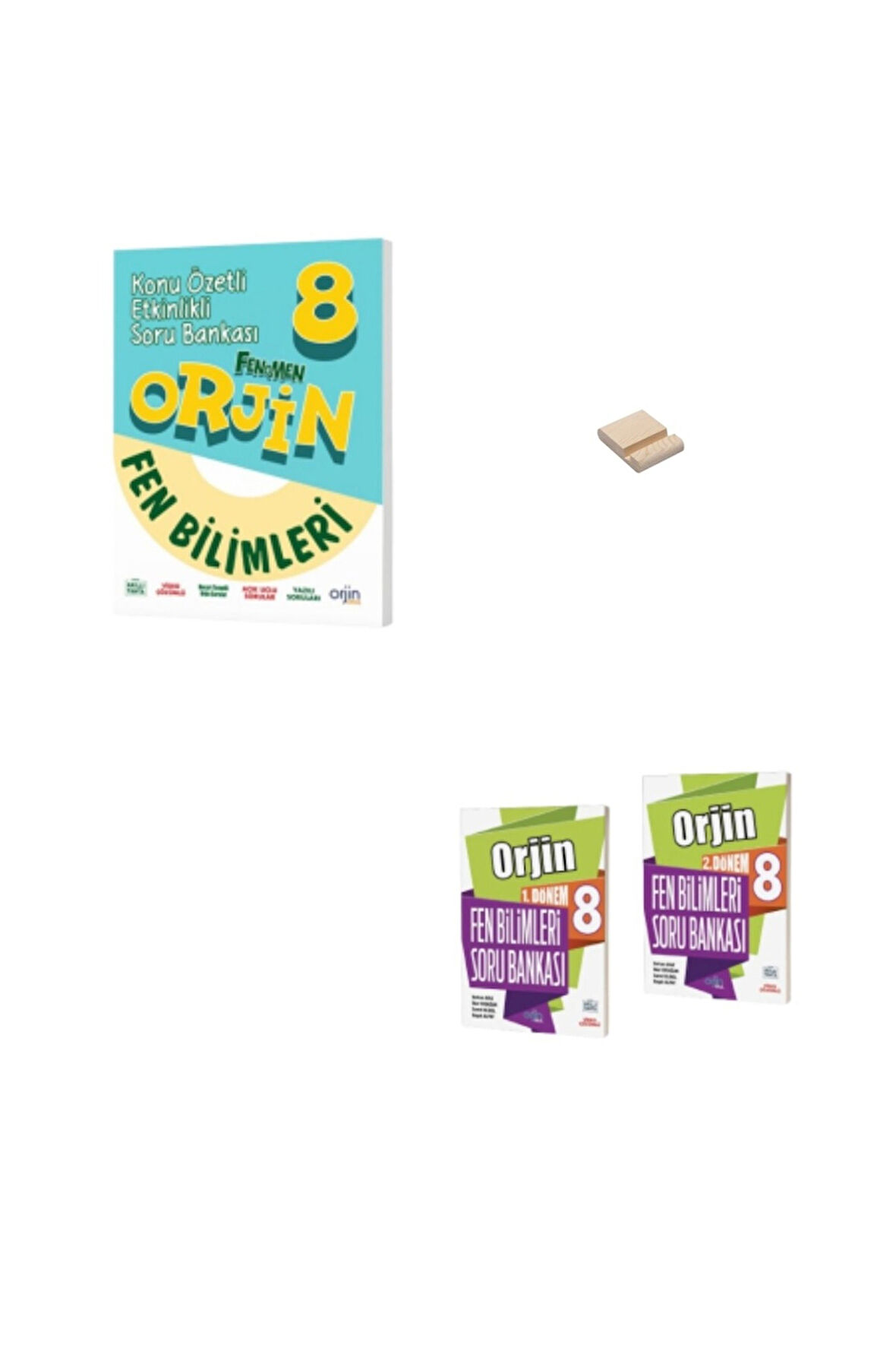 Orjin LGS 8. Sınıf Fen Bilimleri Konu Özetli 1 ve 2. Dönem Soru Bankası Seti