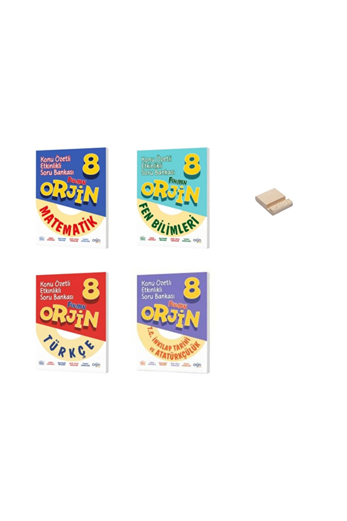 Orjin LGS 8. Sınıf Matematik Fen Türkçe ve İnkılap Etkinlikli Konu Özetli Soru Bankası 4lü Set