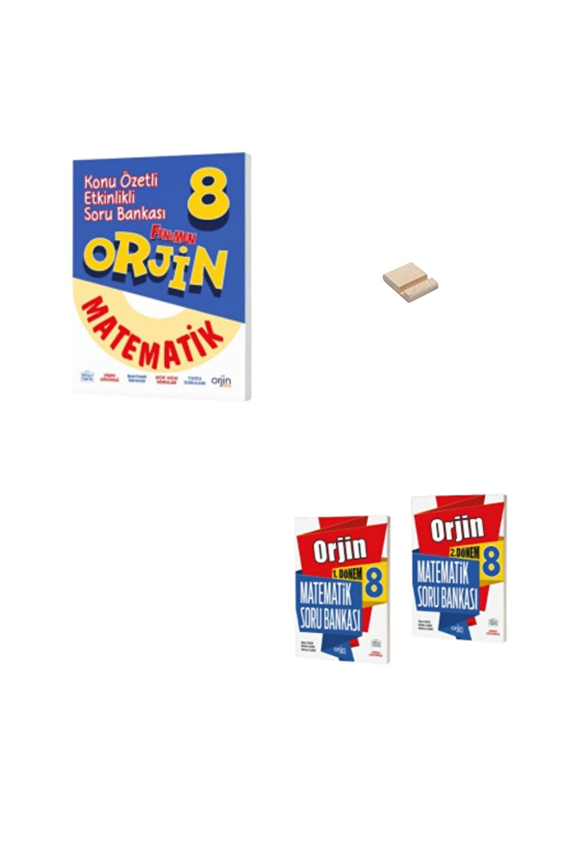 Orjin LGS 8. Sınıf Matematik Konu Özetli 1 ve 2. Dönem Soru Bankası Seti