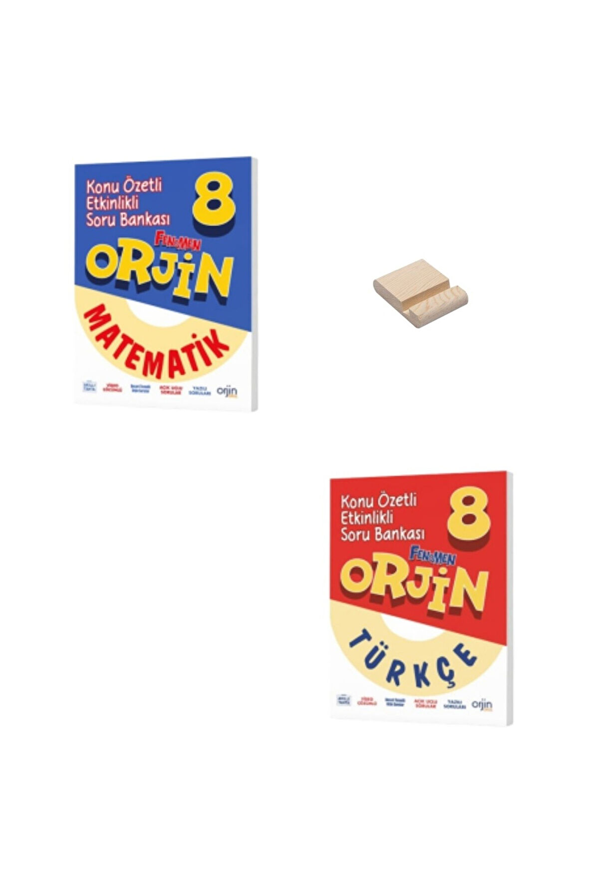 Orjin LGS 8. Sınıf Matematik ve Türkçe Etkinlikli Konu Özetli Soru Bankası