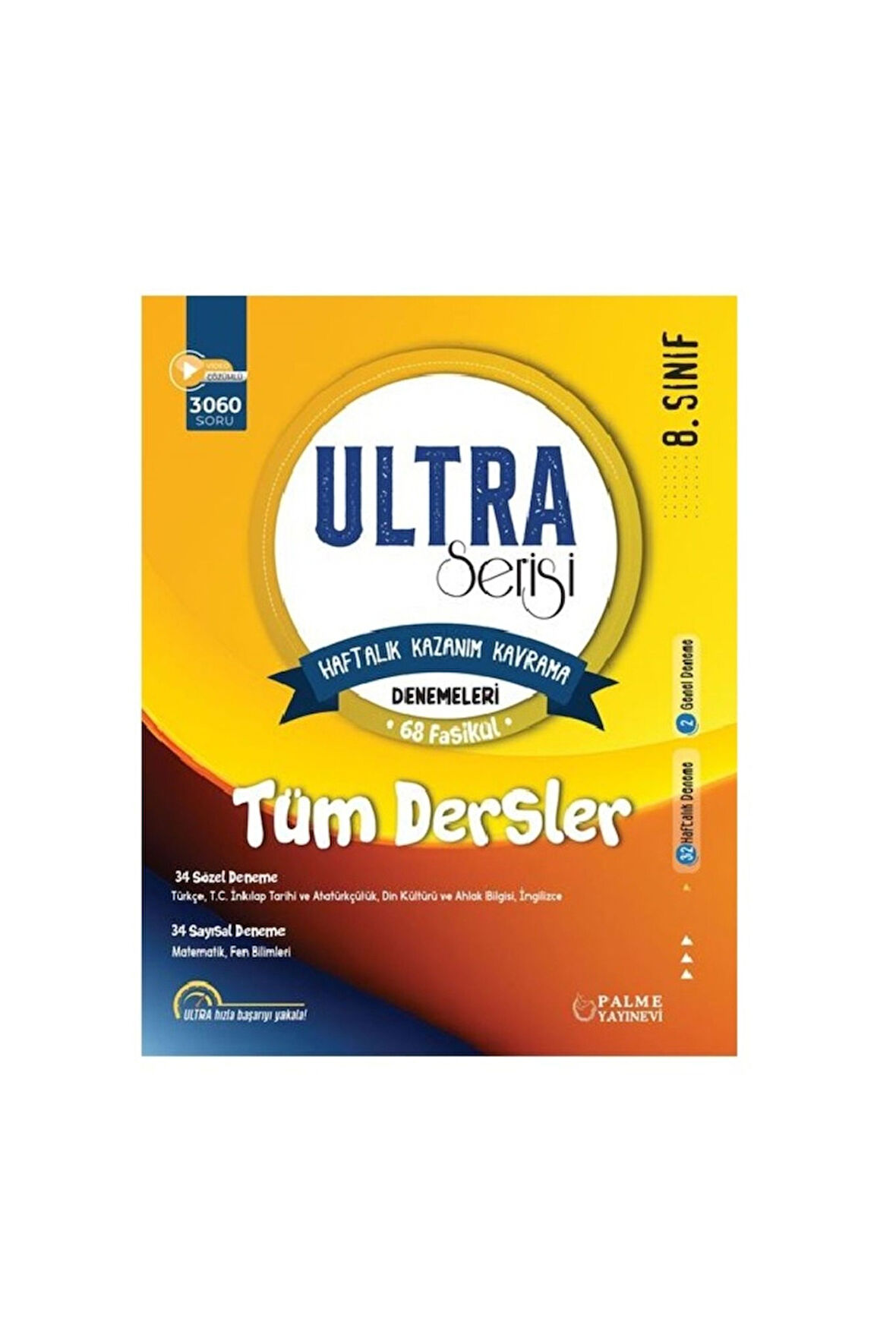 8.SINIF ULTRA KAZANIM KAVRAMA DENEMELERİ 68 FASİKÜL TÜM DERSLER ( 3060 SORU )