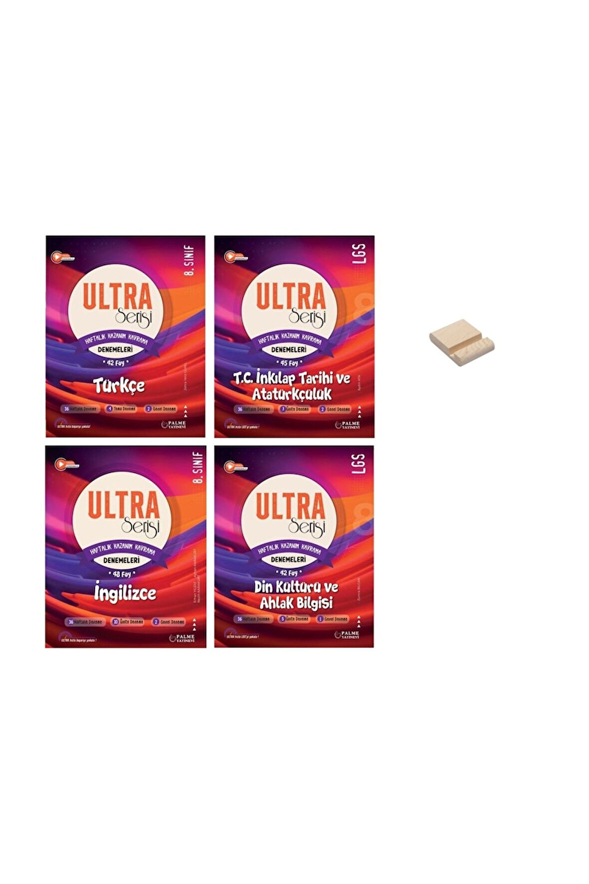 LGS 8. Sınıf Ultra Türkçe İnkılap Din ve İngilizce 4lü Haftalık Kazanım Kavrama Denemeleri