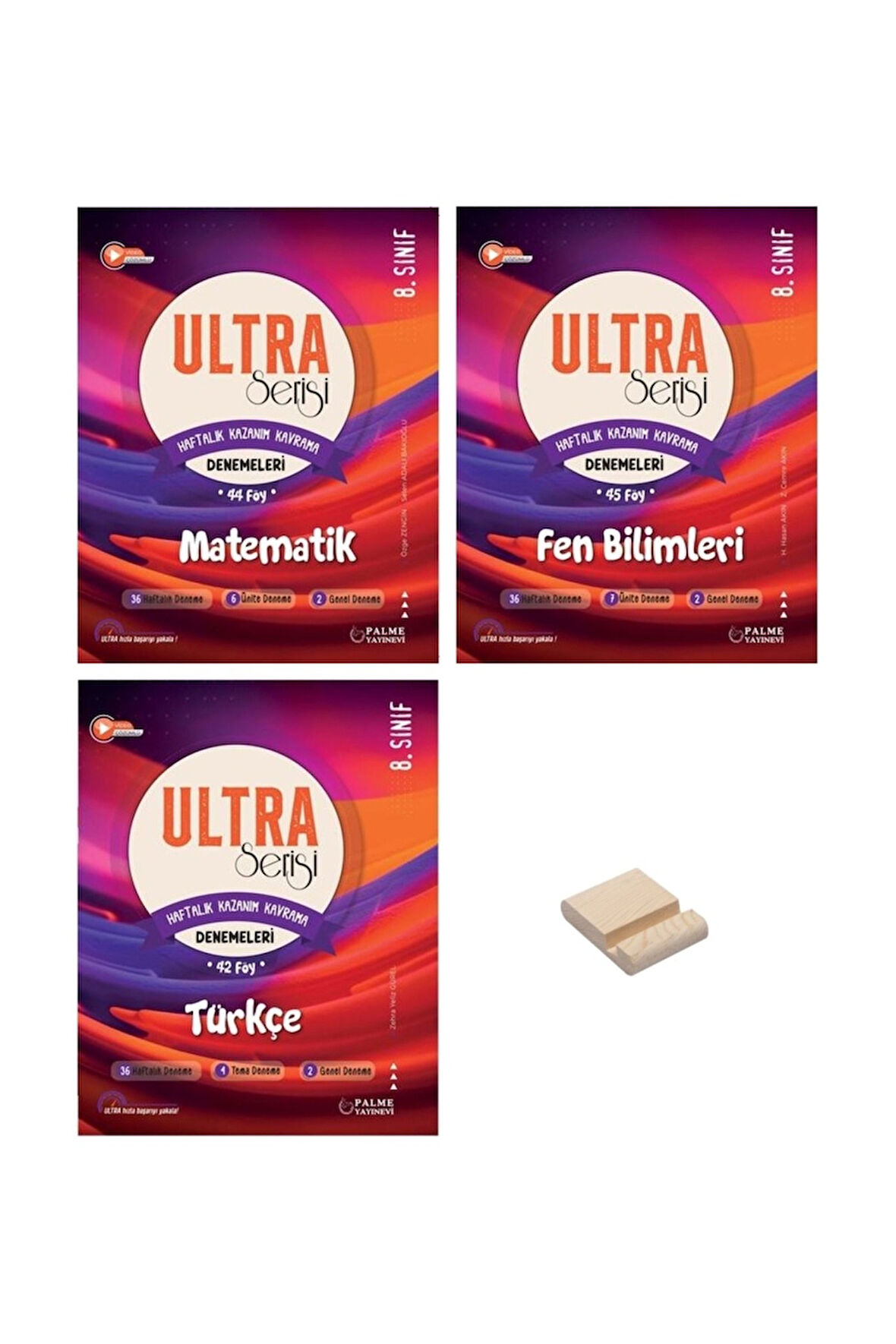 LGS 8. Sınıf Ultra Matematik Fen ve Türkçe 3lü Haftalık Kazanım Kavrama Denemeleri