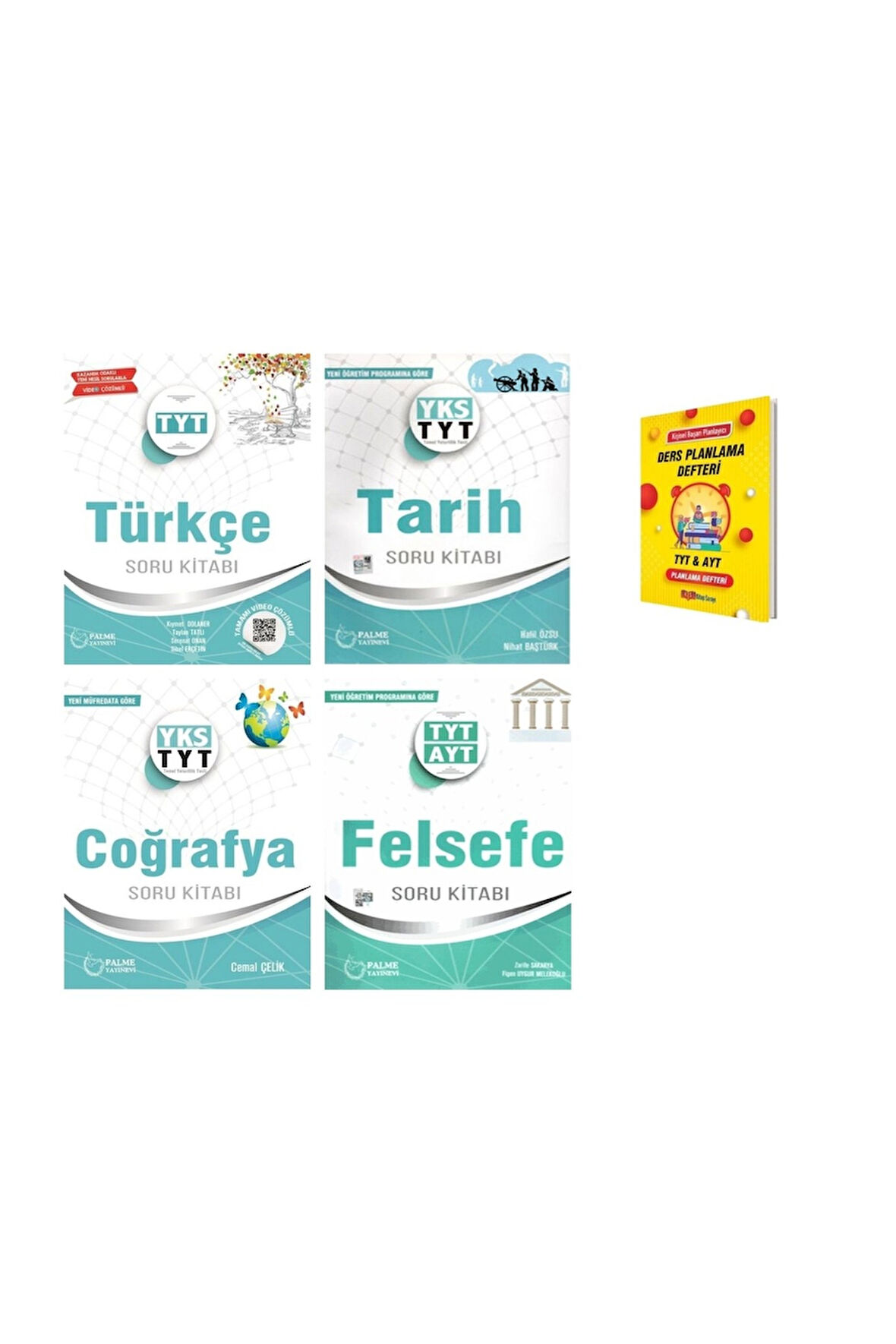 TYT Türkçe Tarih Coğrafya ve Felsefe Soru Kitabı 4lü Set