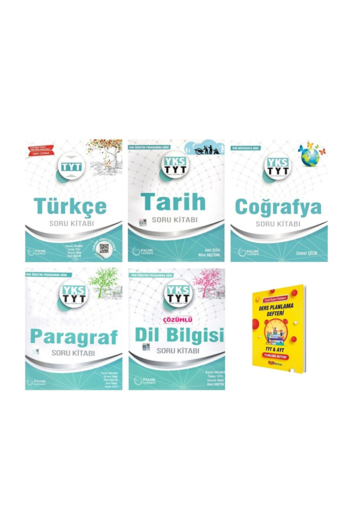 TYT Türkçe Tarih Coğrafya Paragraf ve DilBilgisi Soru Kitabı 5li Set