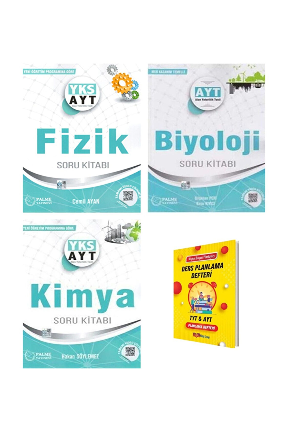 AYT Fizik Kimya ve Biyoloji 3lü Set Soru Kitabı