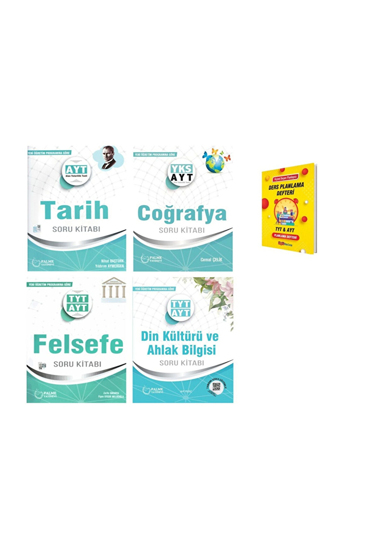 AYT Tarih Coğrafya (TYT-AYT) Felsefe ve Din Soru Kitabı 4lü Set