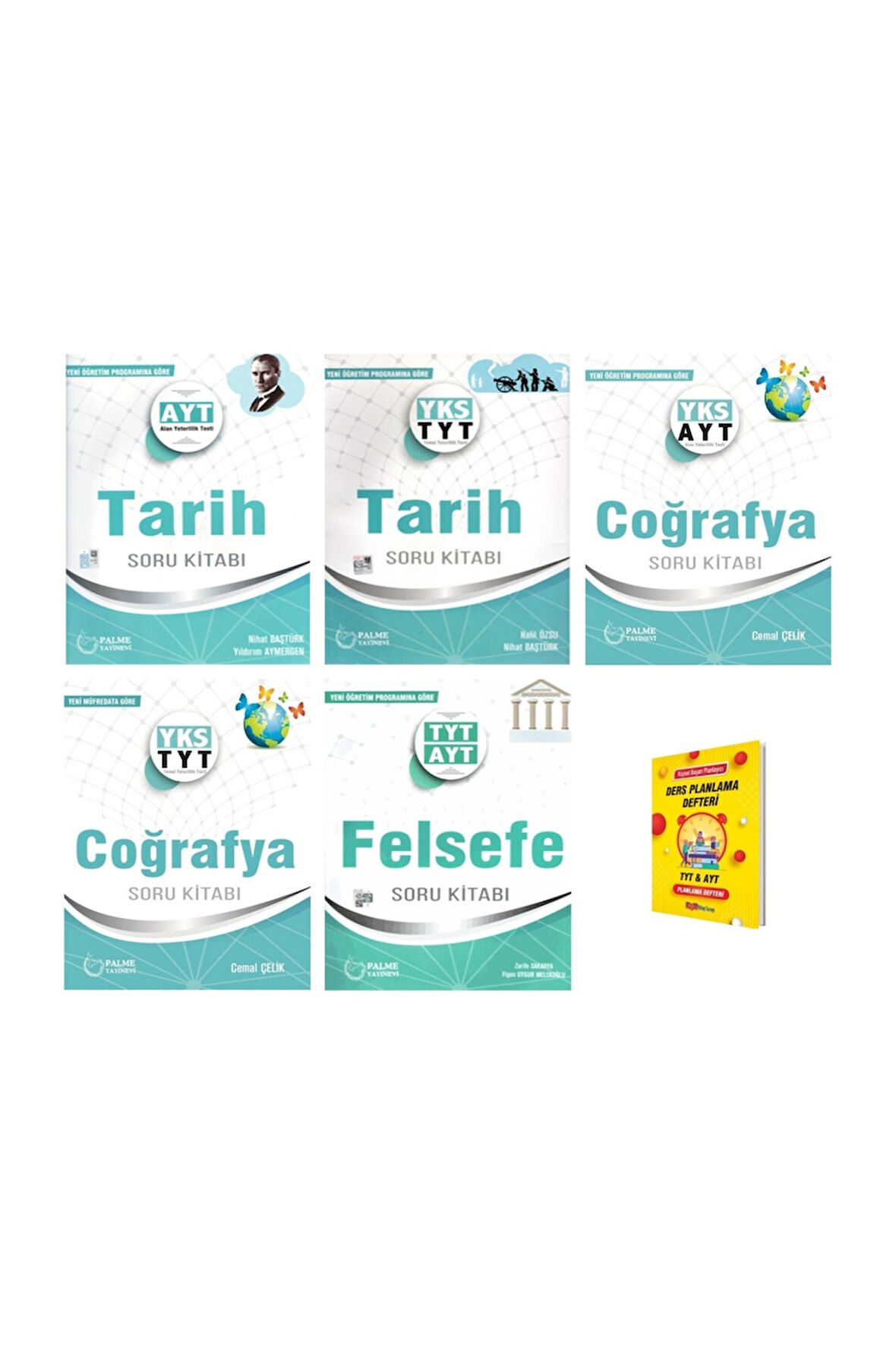 TYT - AYT Tarih Coğrafya ve Felsefe Soru Kitabı 5li Set