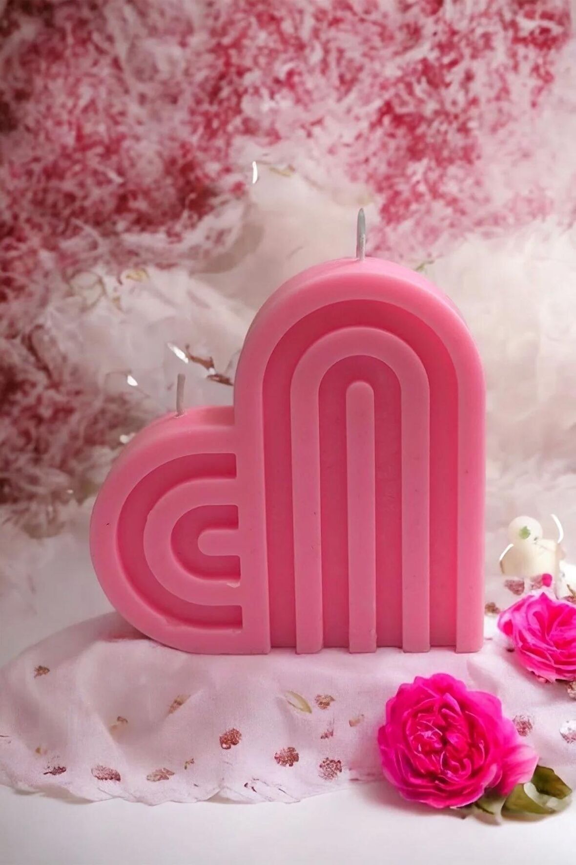 Infinity Candle Soya Wax Çilek Kokulu Mum