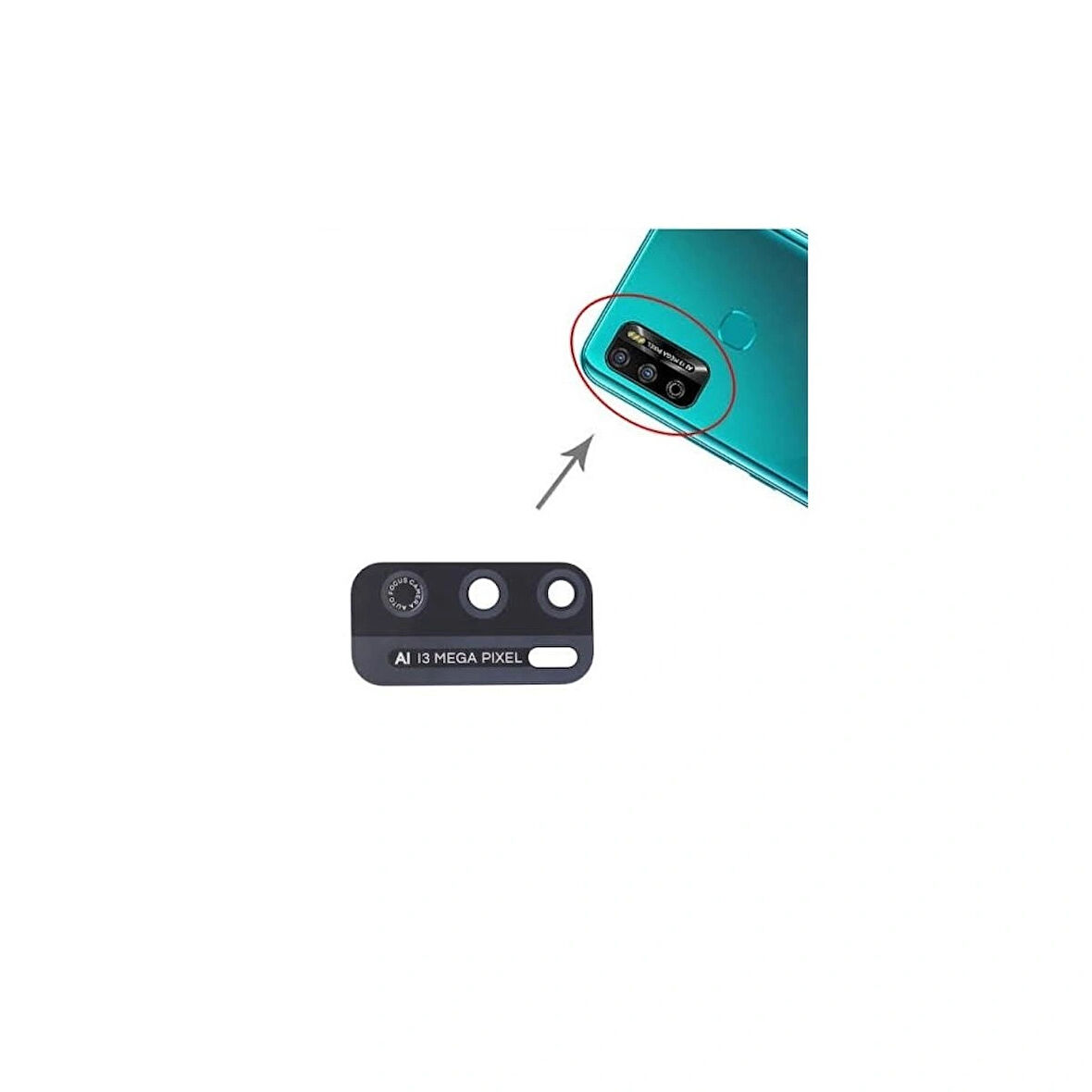 İnfinix Hot 9 Play İle Uyumlu Kamera Camı  X680