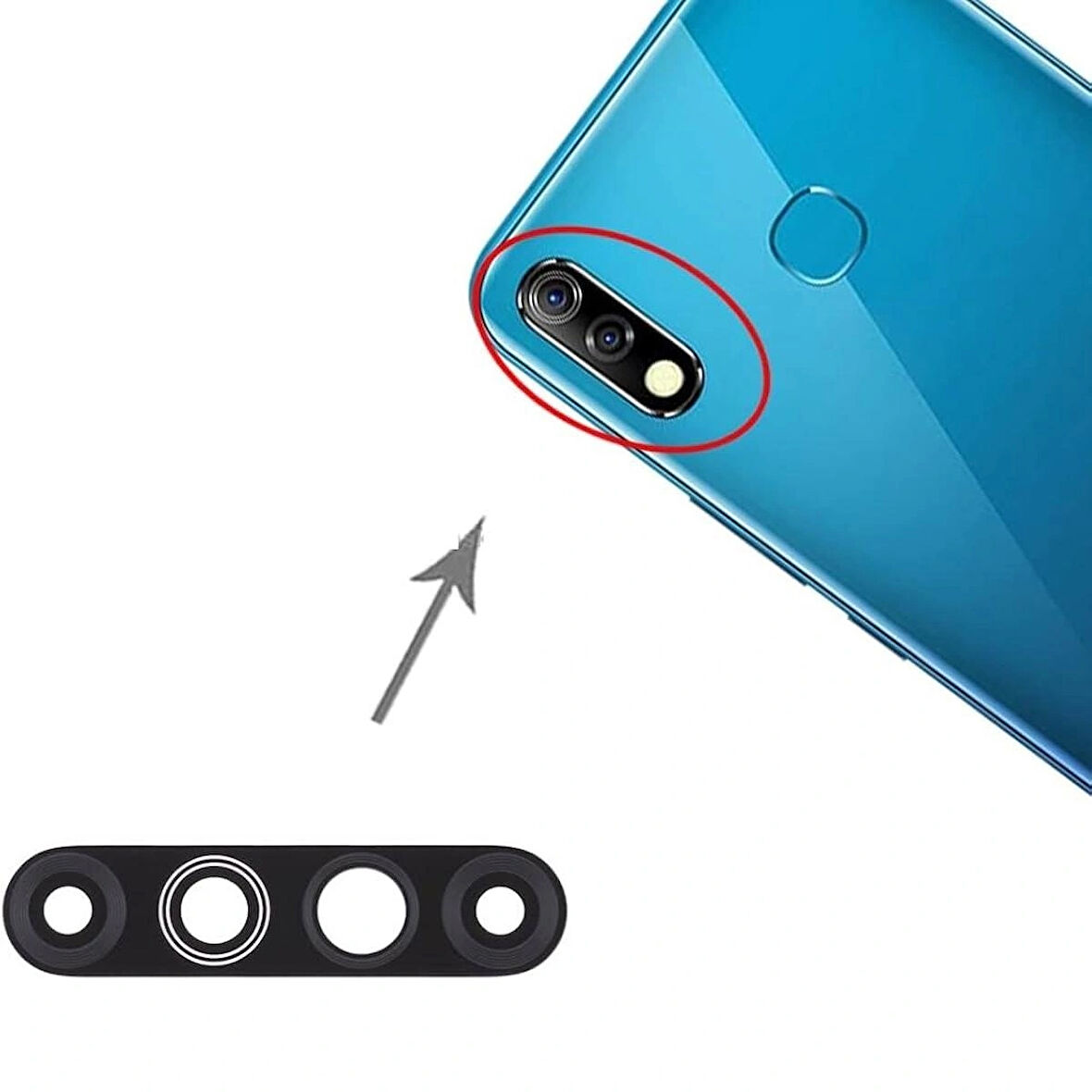 İnfinix Hot 8 Lite İle Uyumlu Kamera Camı  X650