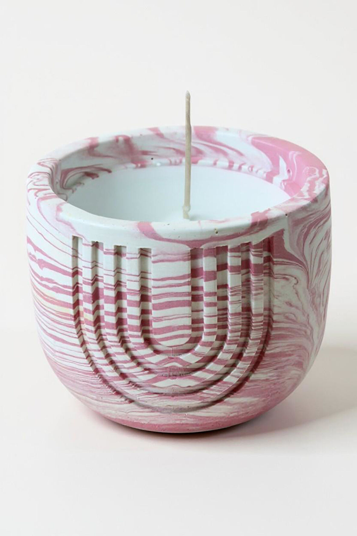 El Yapımı Dekoratif Taş Tozu Kapaklı Kutu Modern ve Şık Takı Kutusu Mum Kokulu Mum Vanilya Saksı Organizer